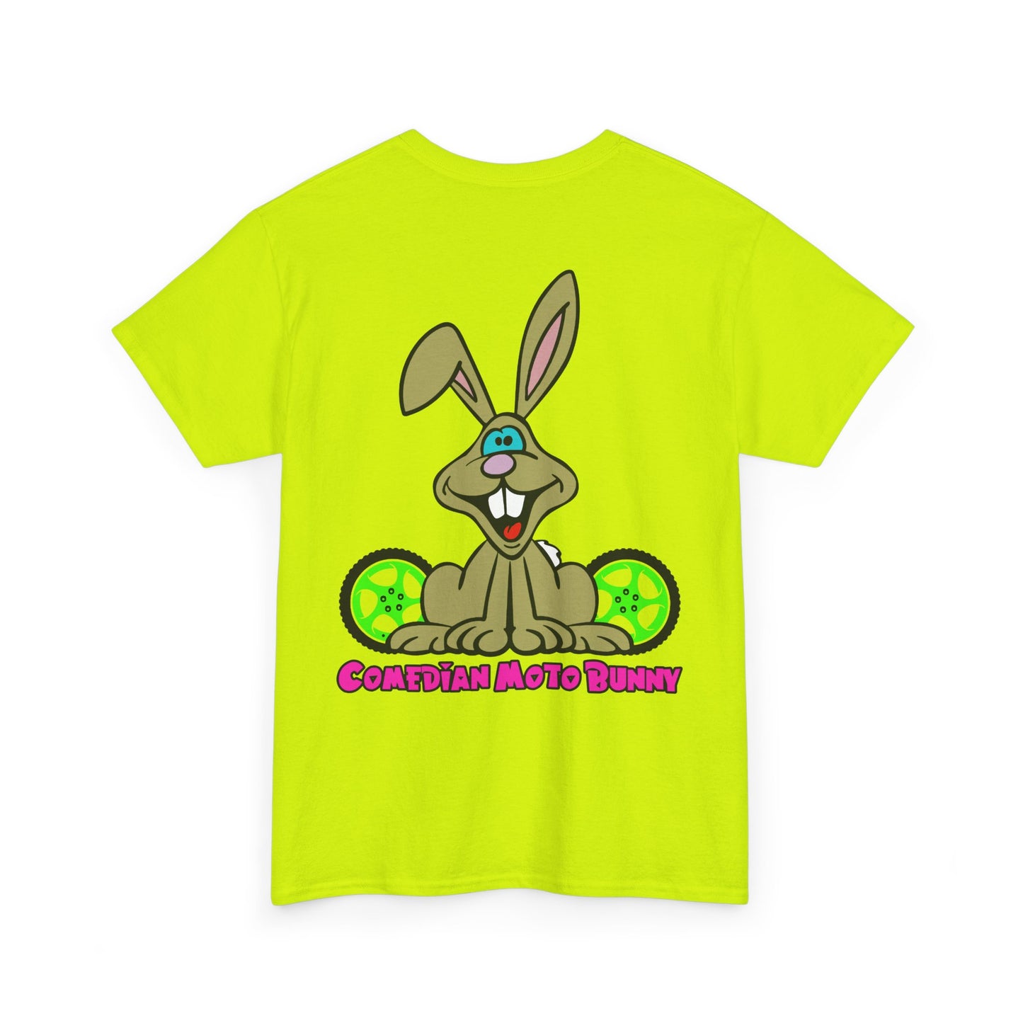 Comedian Moto Bunny, Rad Moto Bunny, Heavy Cotton T-Shirt