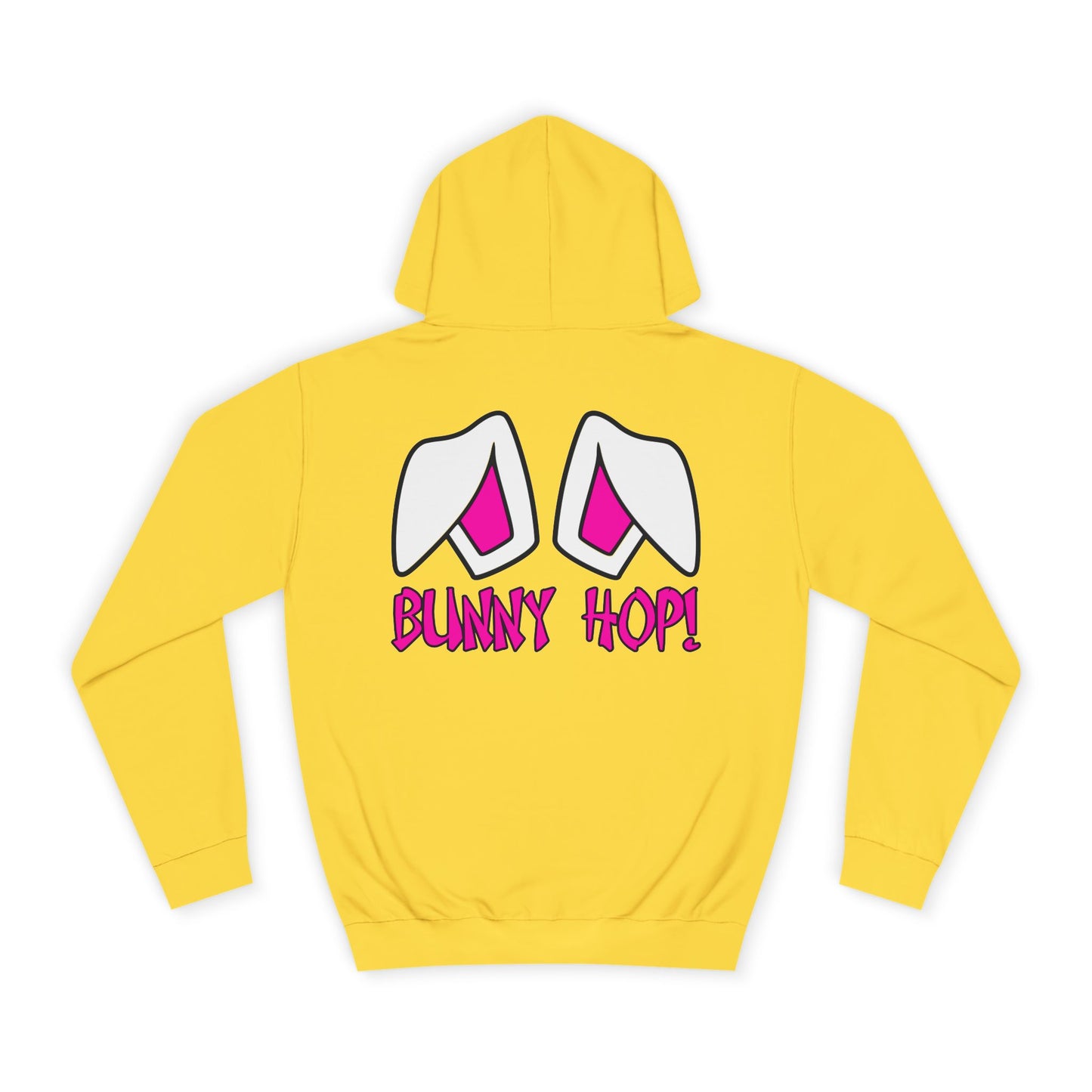 Bunny Hop!, Rad Moto Bunny, Unisex Hoodie - Biker Style Sweatshirt for Motorcycle Enthusiasts