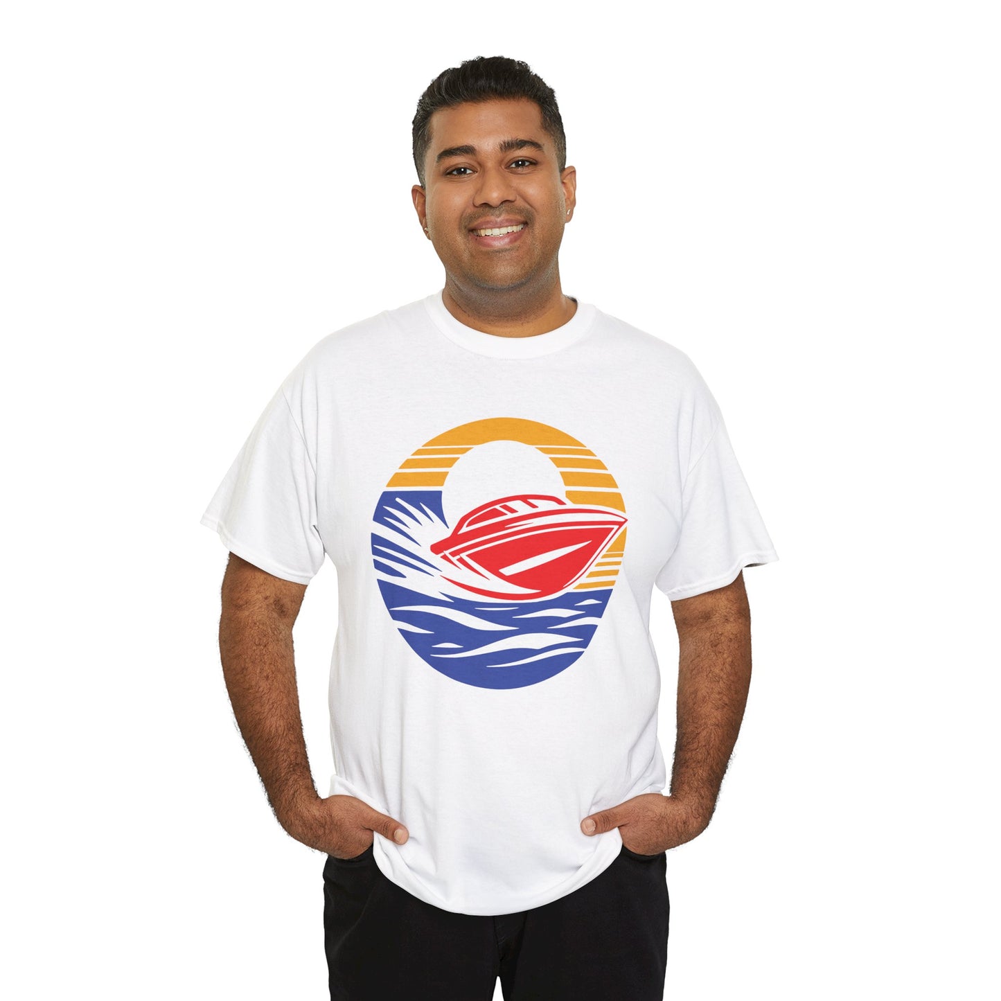 Boating. Heavy Cotton T-Shirt