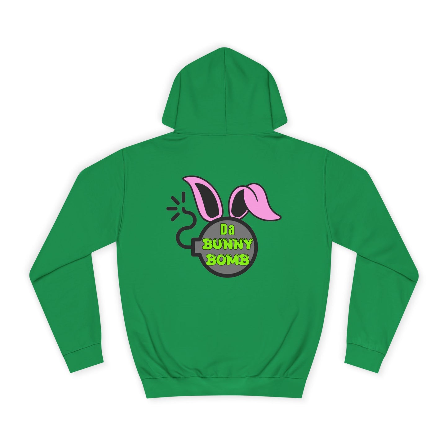Da Bunny Bomb, Rad Moto Bunny, Unisex Hoodie - Biker Style Sweatshirt for Motorcycle Enthusiasts