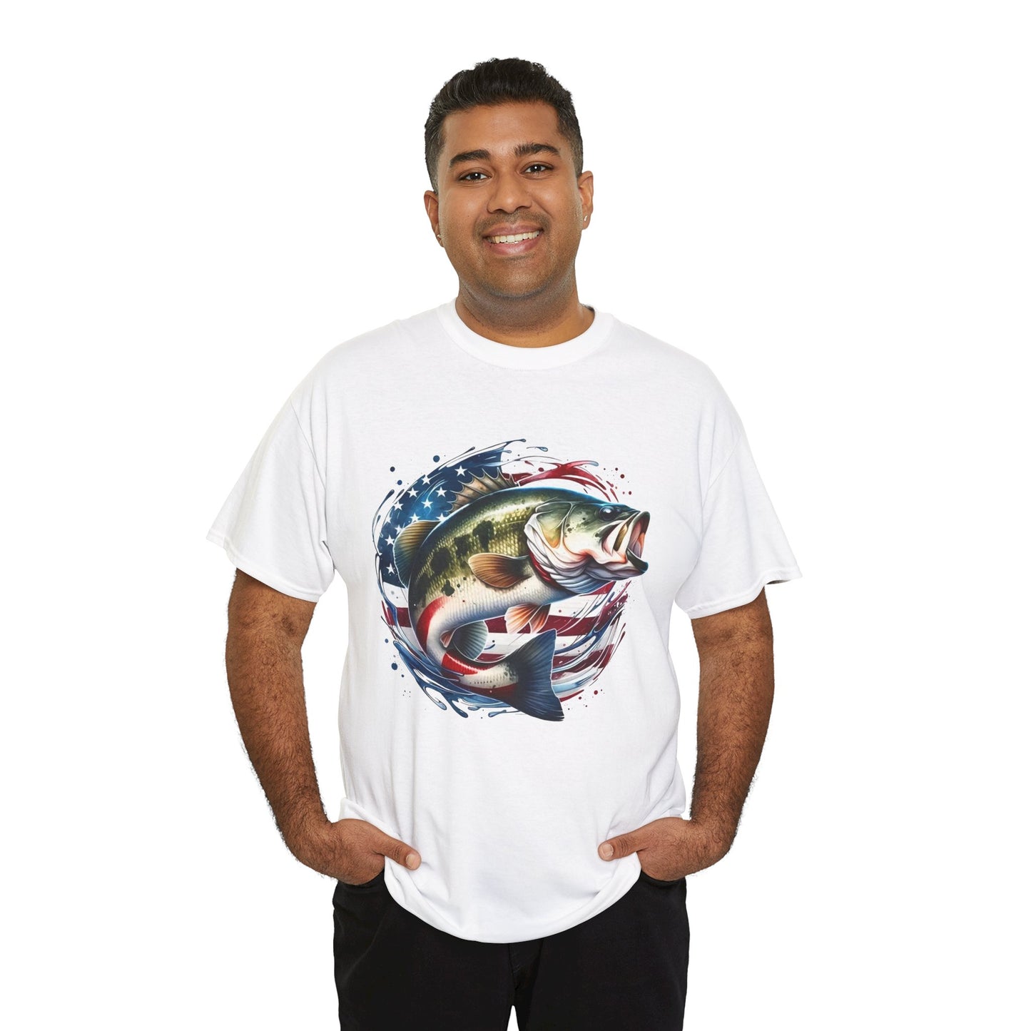 American Bass, Heavy Cotton T-Shirt