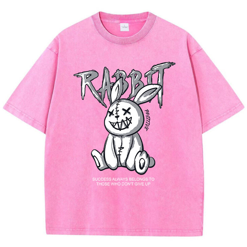 Cute Rabbit Print T-Shirt