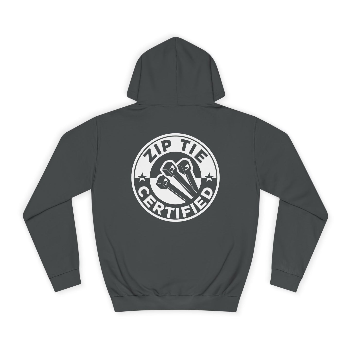 Zip Tie Certified, Rad Moto Bunny, Unisex Hoodie - Biker Style Sweatshirt for Motorcycle Enthusiasts