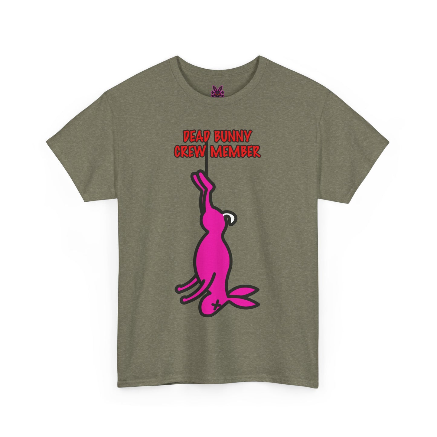 Dead Bunny Crew Member. Rad Moto Bunny, Heavy Cotton T-Shirt