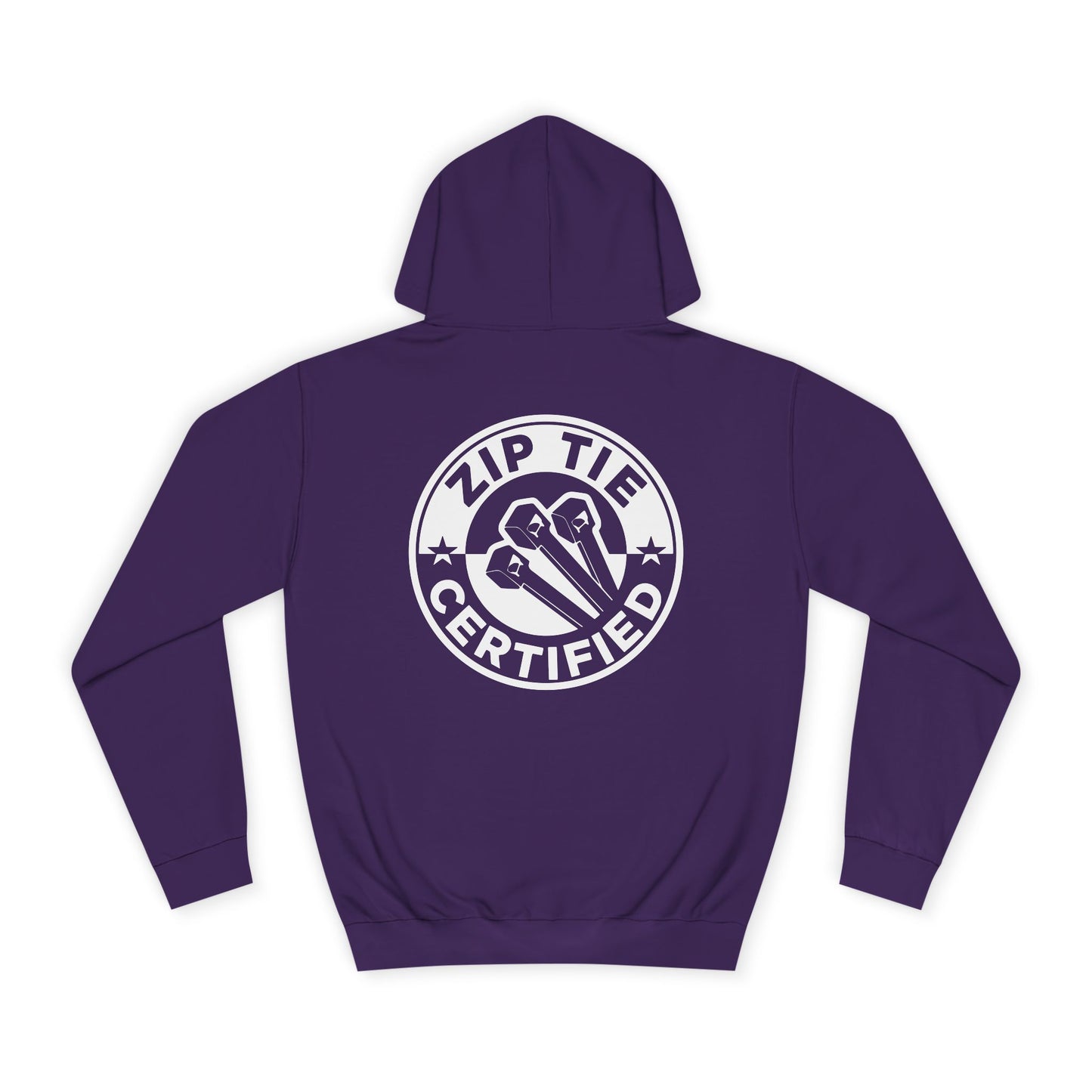 Zip Tie Certified, Rad Moto Bunny, Unisex Hoodie - Biker Style Sweatshirt for Motorcycle Enthusiasts