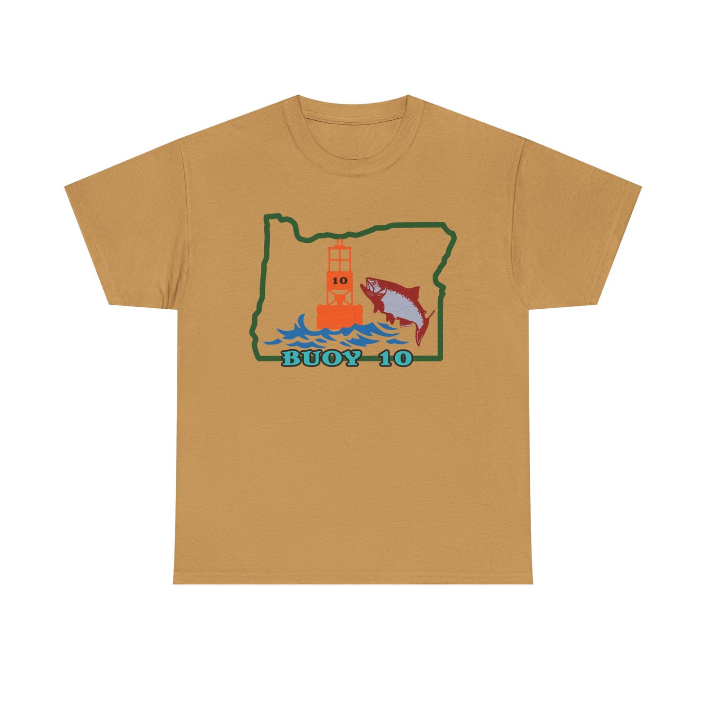 Buoy 10, Oregon. Heavy Cotton T-Shirt