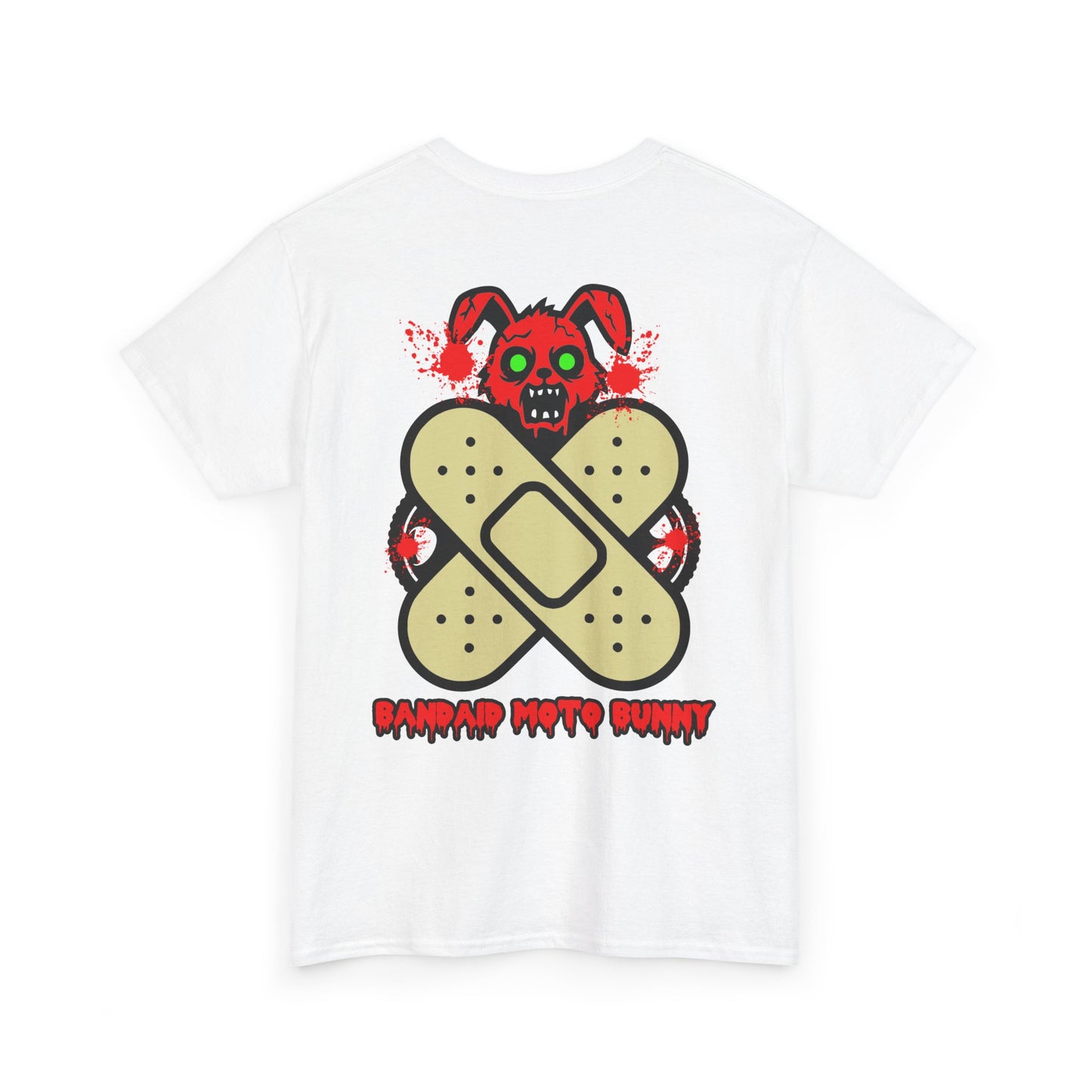 Bandaid Moto Bunny, Rad Moto Bunny, Heavy Cotton T-Shirt