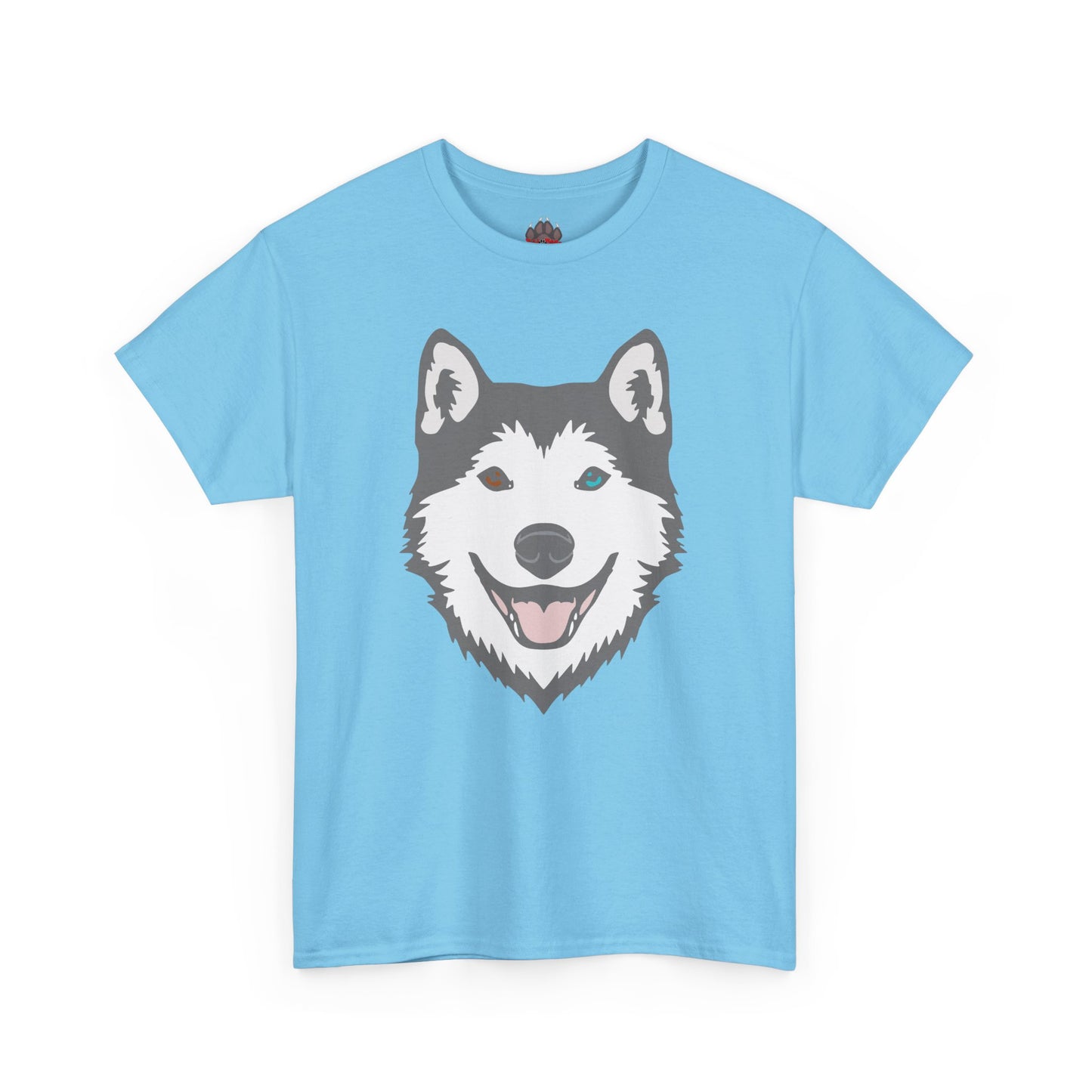 Bi Eyed Husky. Heavy Cotton T-Shirt