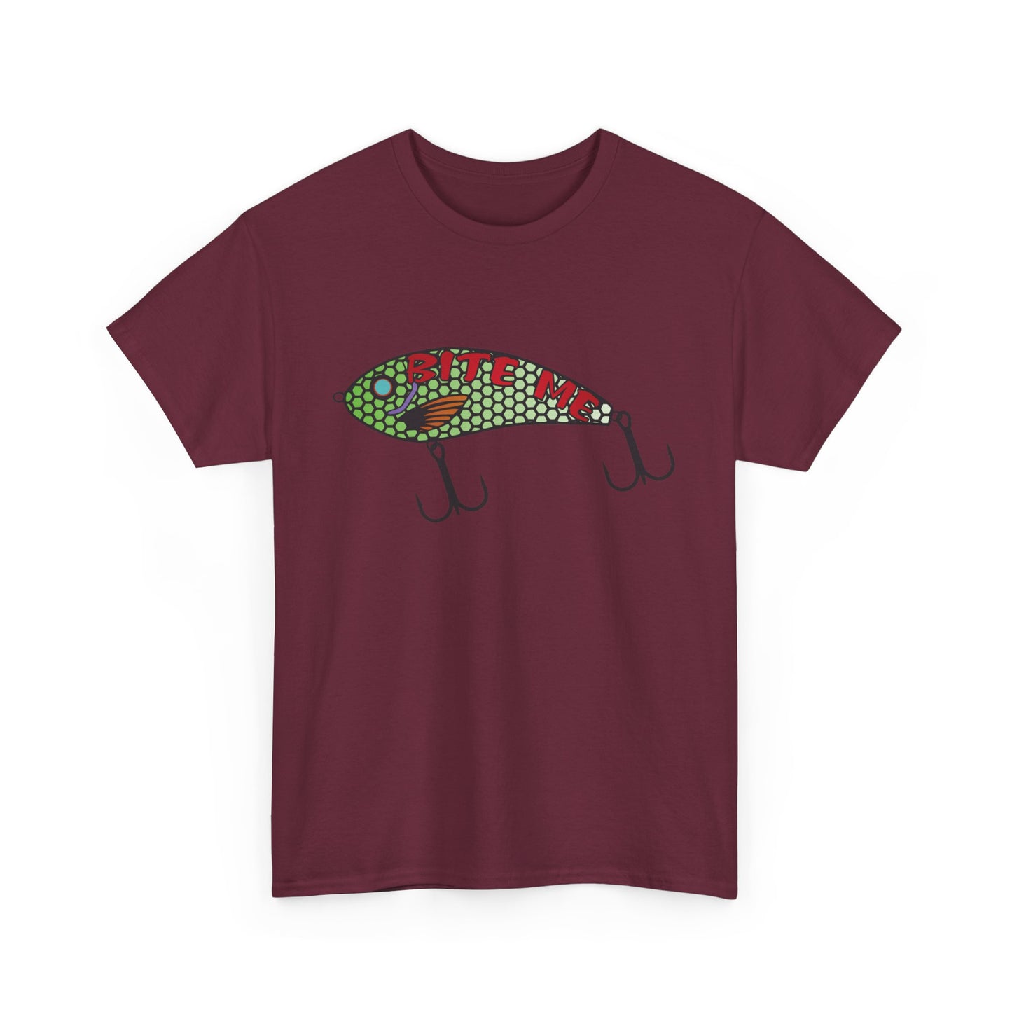 Bite Me Fish Lure. Heavy Cotton T-Shirt