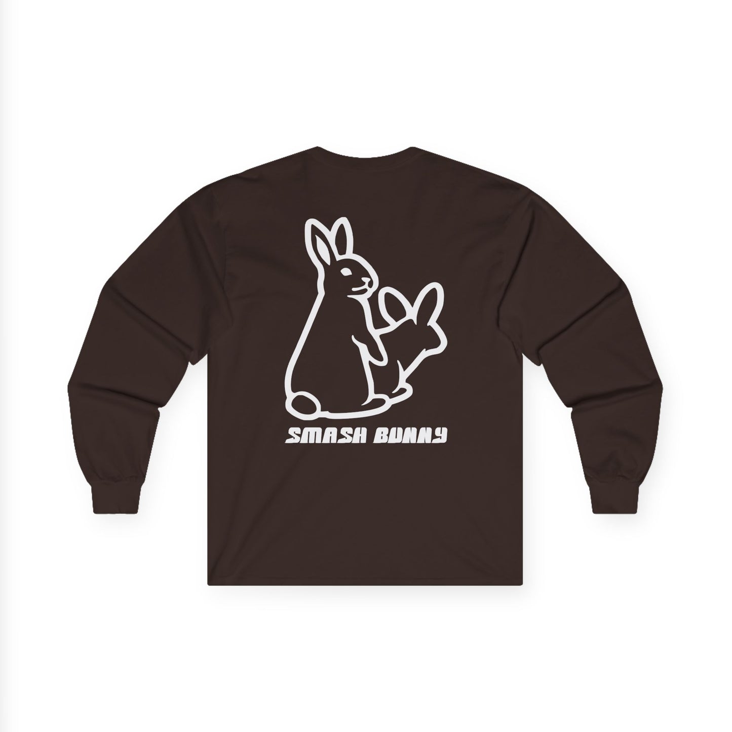 Smash Bunny, Rad Moto Bunny, Unisex Long Sleeve Tee - Bold Graphic T-Shirt for Motorcycle Enthusiasts