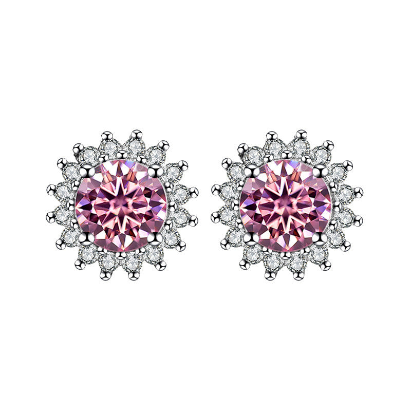 S925 Sterling Silver Sunflower Earrings