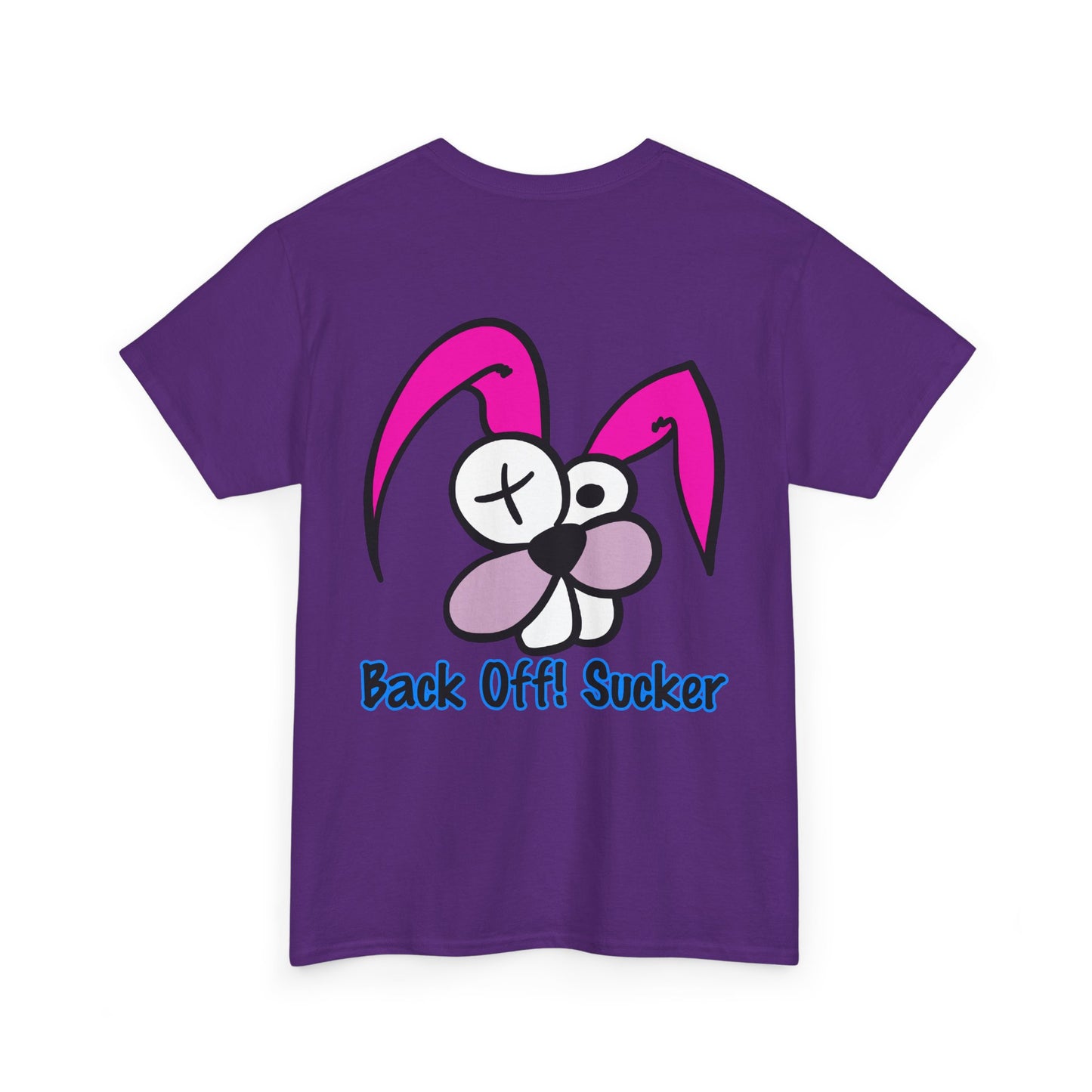 Back Off Sucker Bunny, Rad Moto Bunny, Heavy Cotton T-Shirt