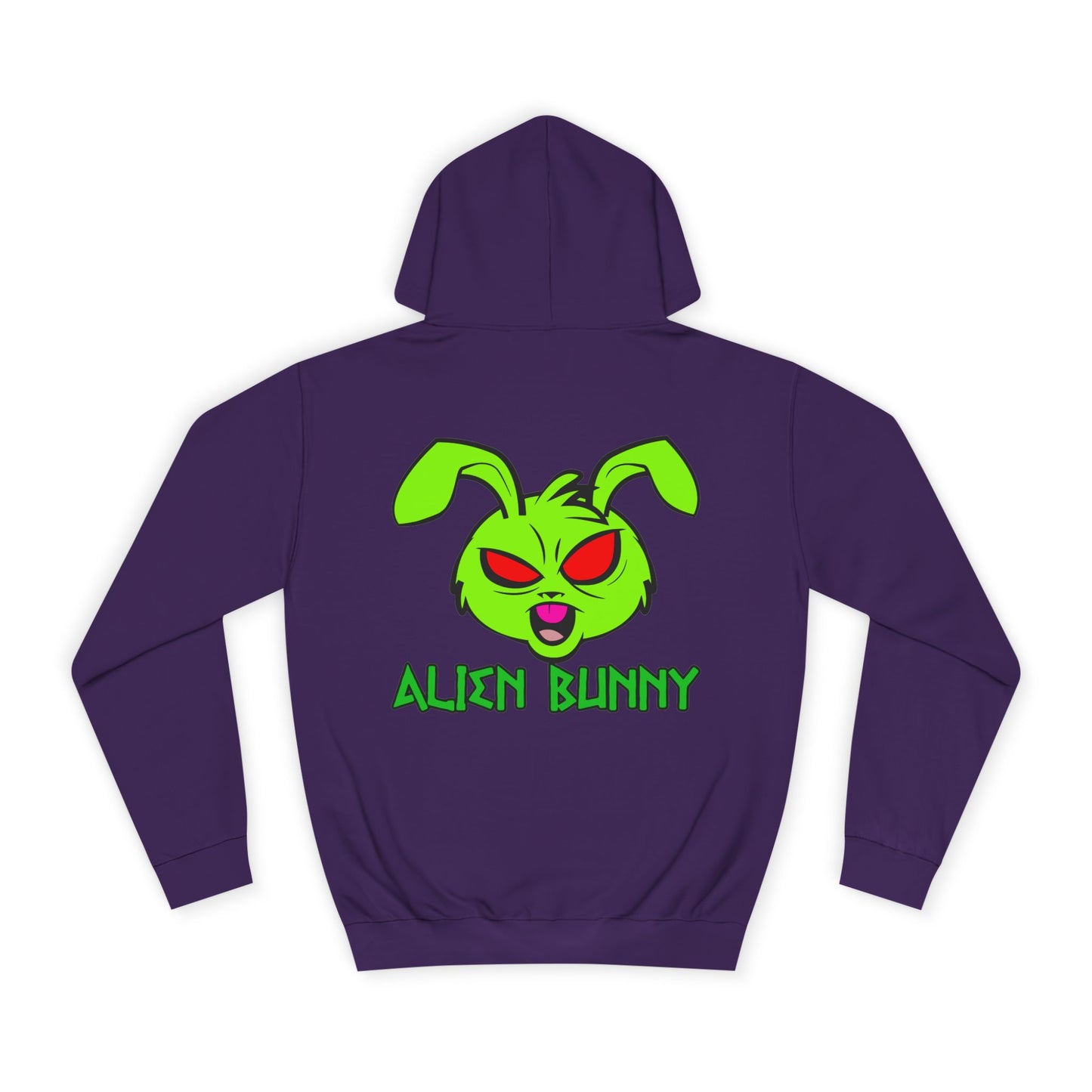 Alien Bunny, Rad Moto Bunny, Unisex Hoodie - Biker Style Sweatshirt for Motorcycle Enthusiasts