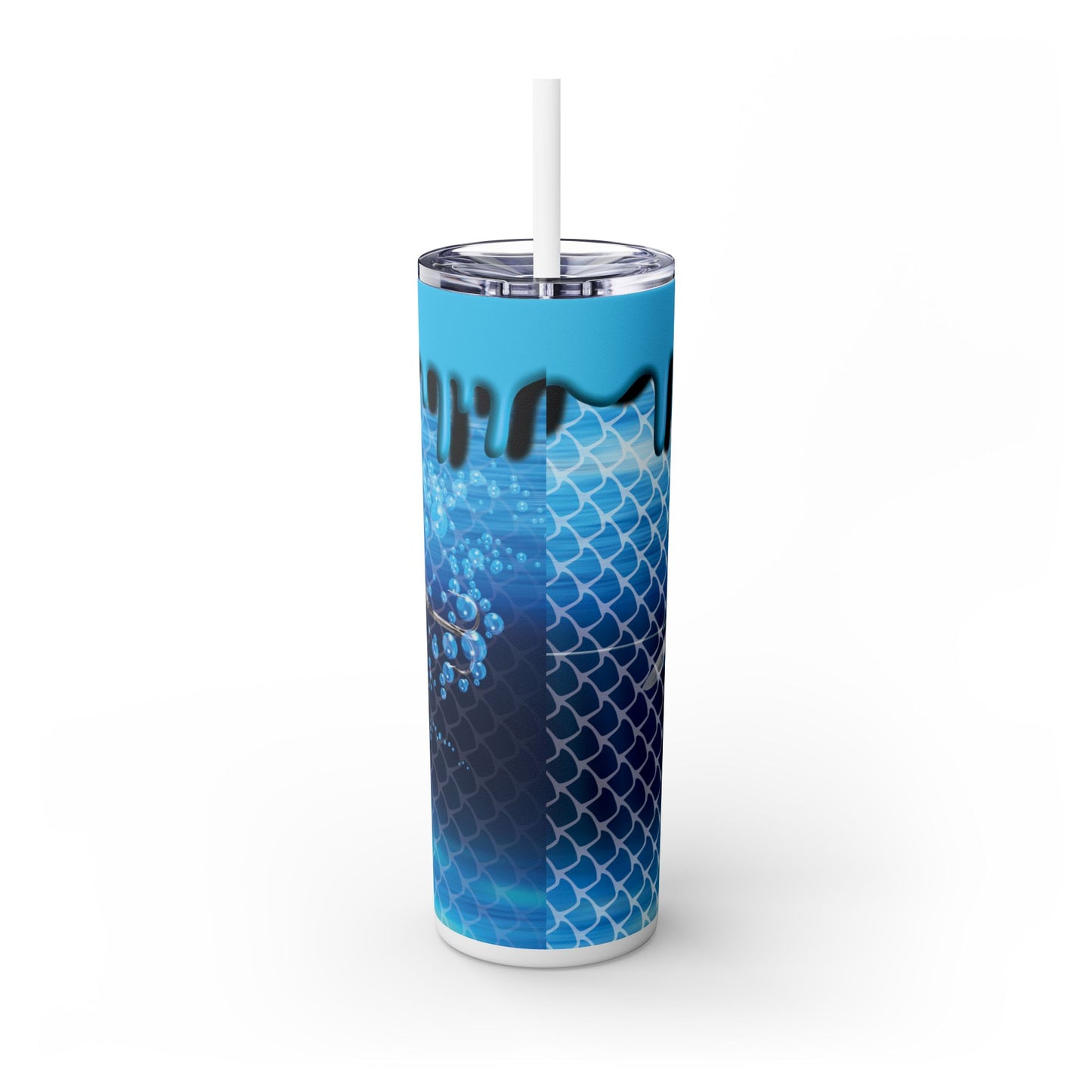 Fishing Lure. 20oz Skinny Tumbler with Straw