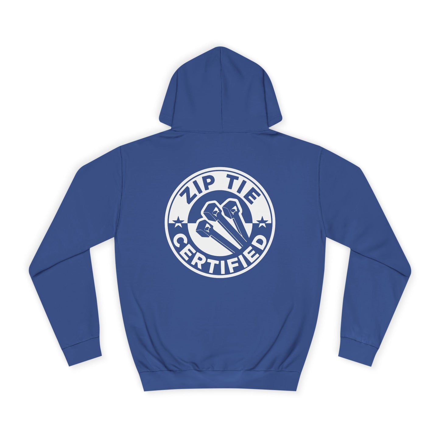 Zip Tie Certified, Rad Moto Bunny, Unisex Hoodie - Biker Style Sweatshirt for Motorcycle Enthusiasts