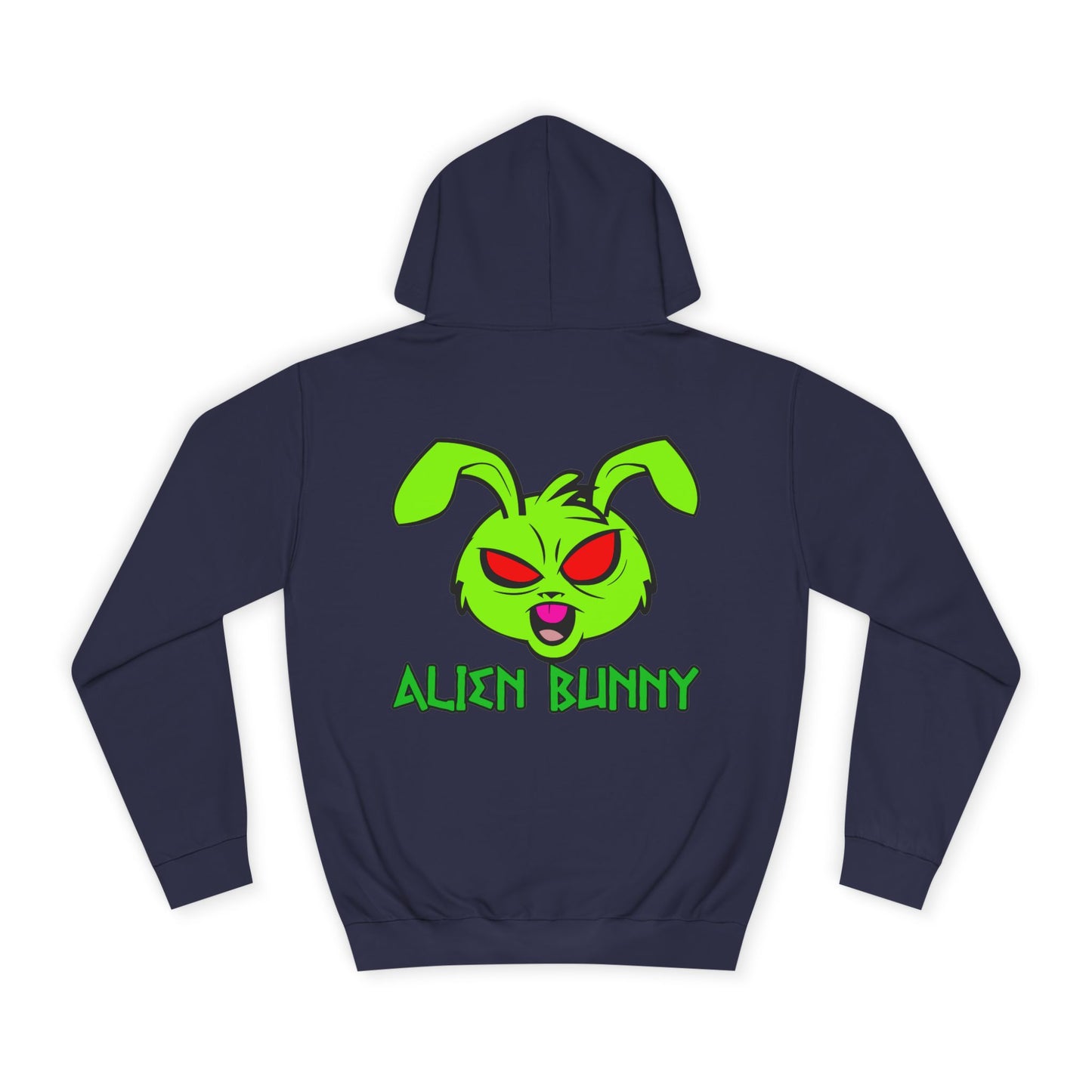 Alien Bunny, Rad Moto Bunny, Unisex Hoodie - Biker Style Sweatshirt for Motorcycle Enthusiasts