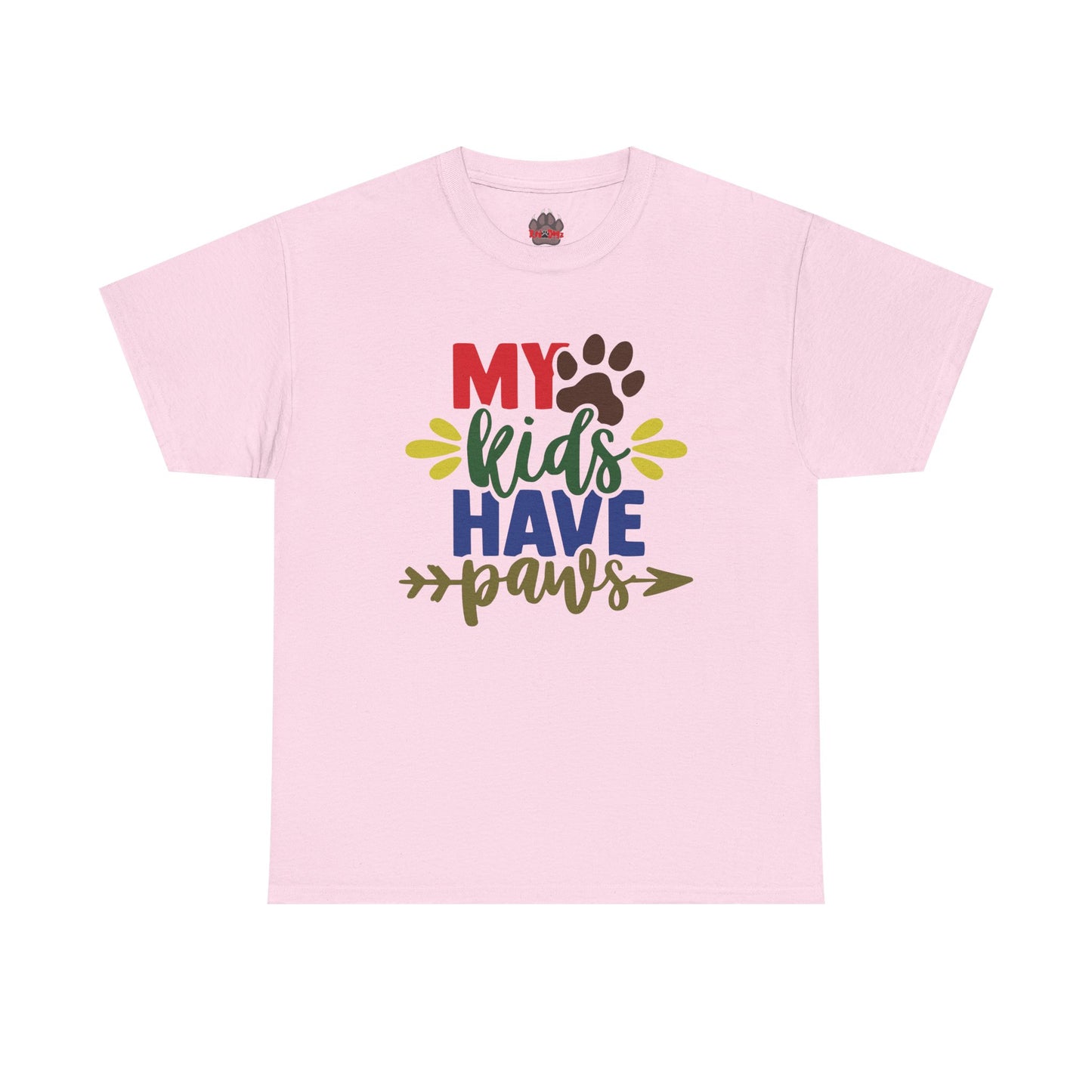 My Kids Have Paws. Heavy Cotton T-Shirt