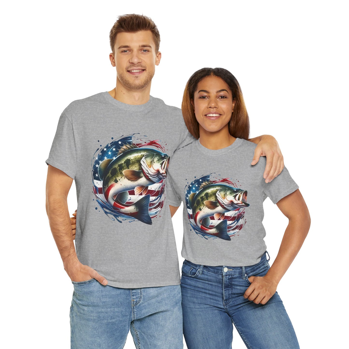 American Bass, Heavy Cotton T-Shirt