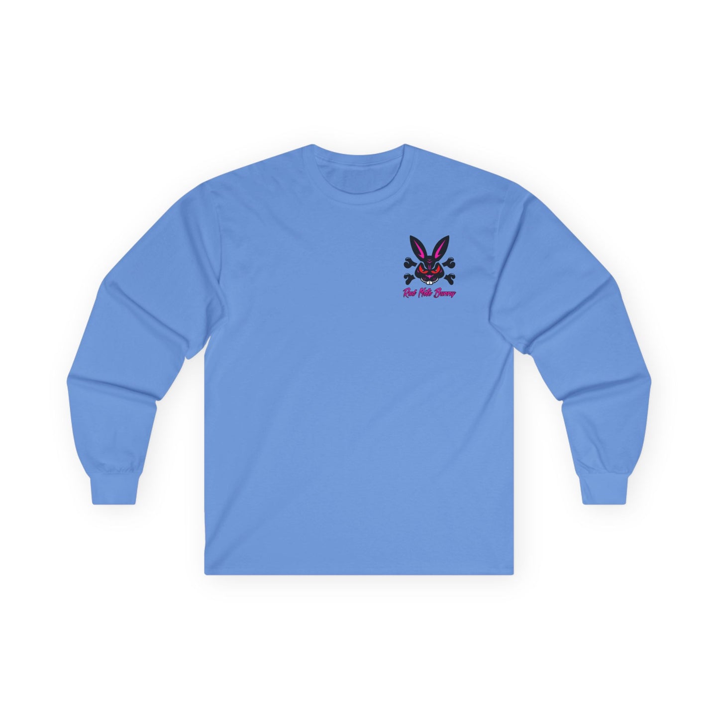 Rad Moto Bunny, Unisex Long Sleeve Tee - Bold Graphic T-Shirt for Motorcycle Enthusiasts