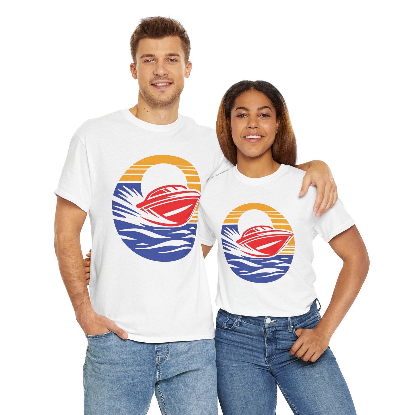 Boating. Heavy Cotton T-Shirt