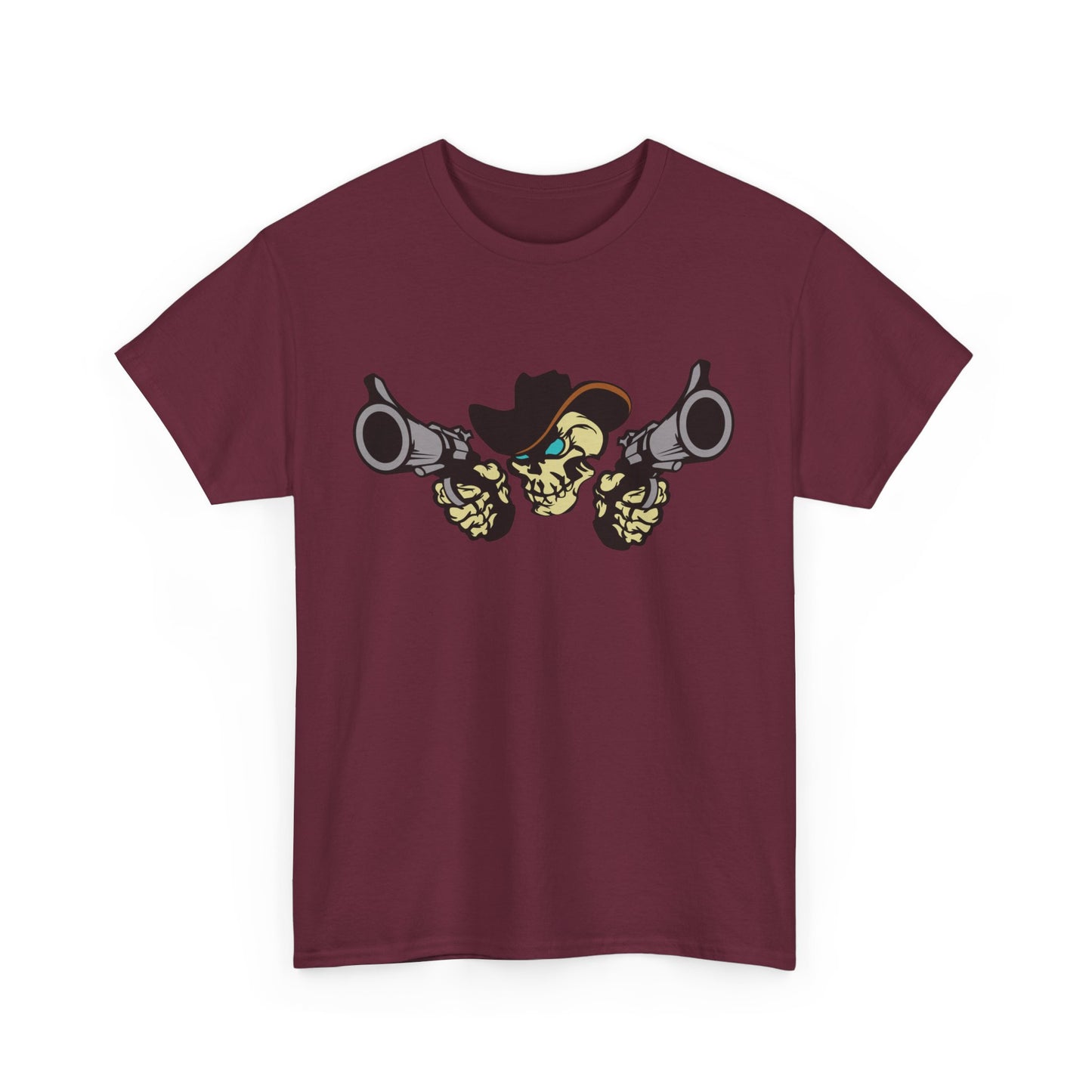 Cowboy Skull. Heavy Cotton T-Shirt
