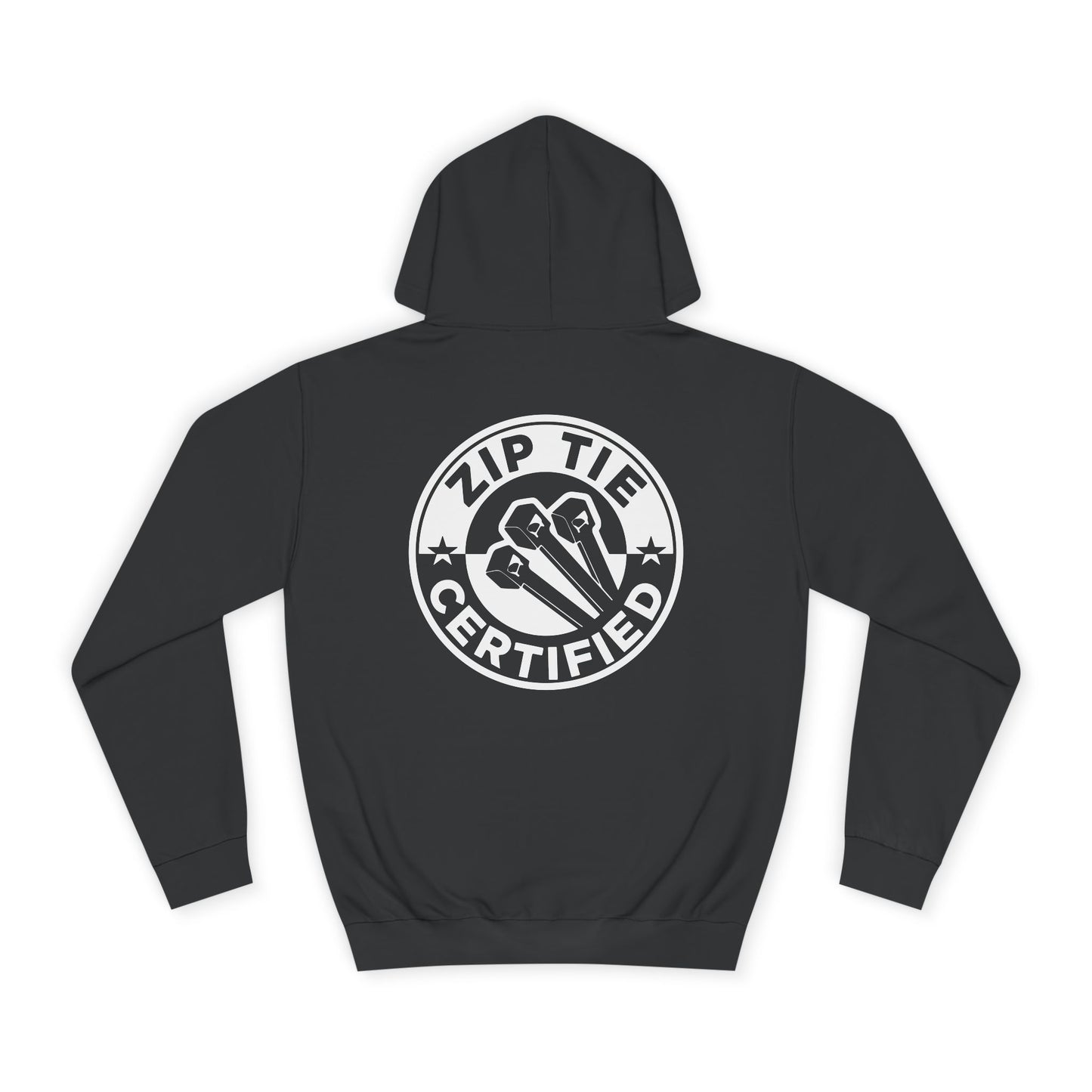 Zip Tie Certified, Rad Moto Bunny, Unisex Hoodie - Biker Style Sweatshirt for Motorcycle Enthusiasts