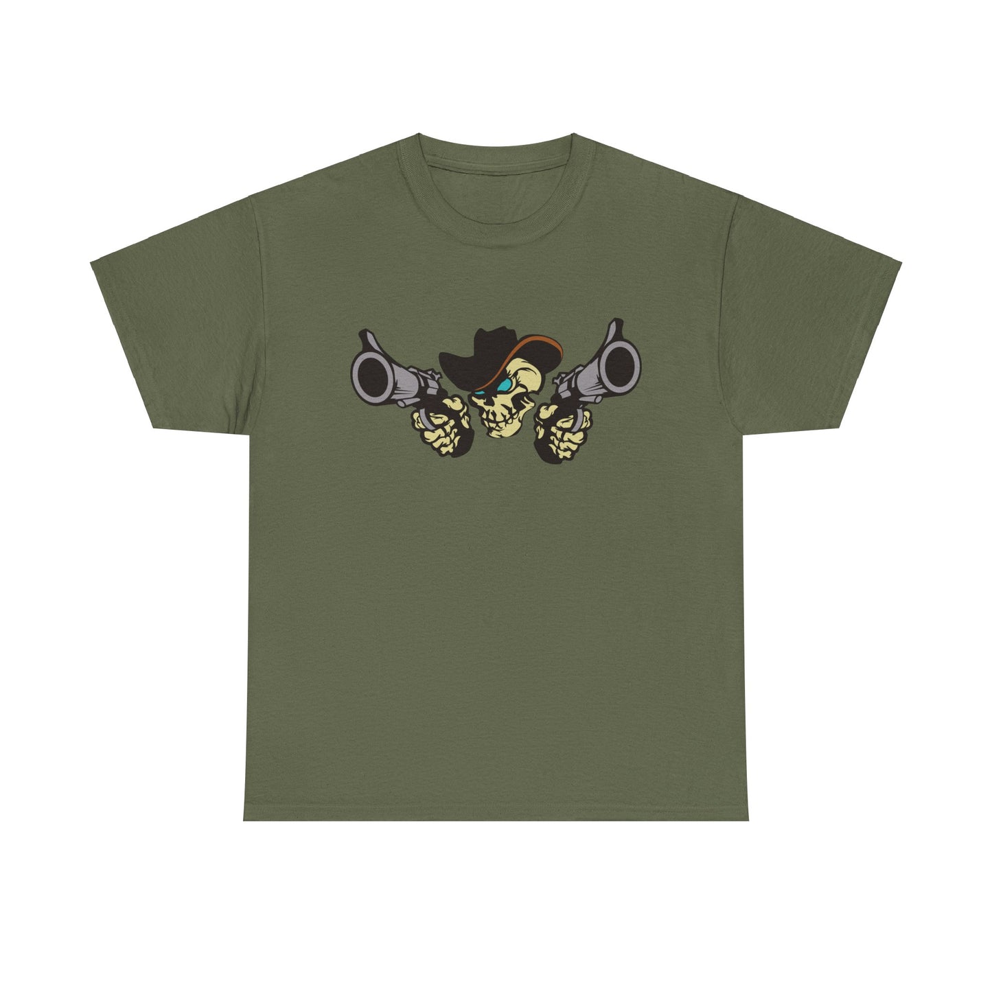 Cowboy Skull. Heavy Cotton T-Shirt