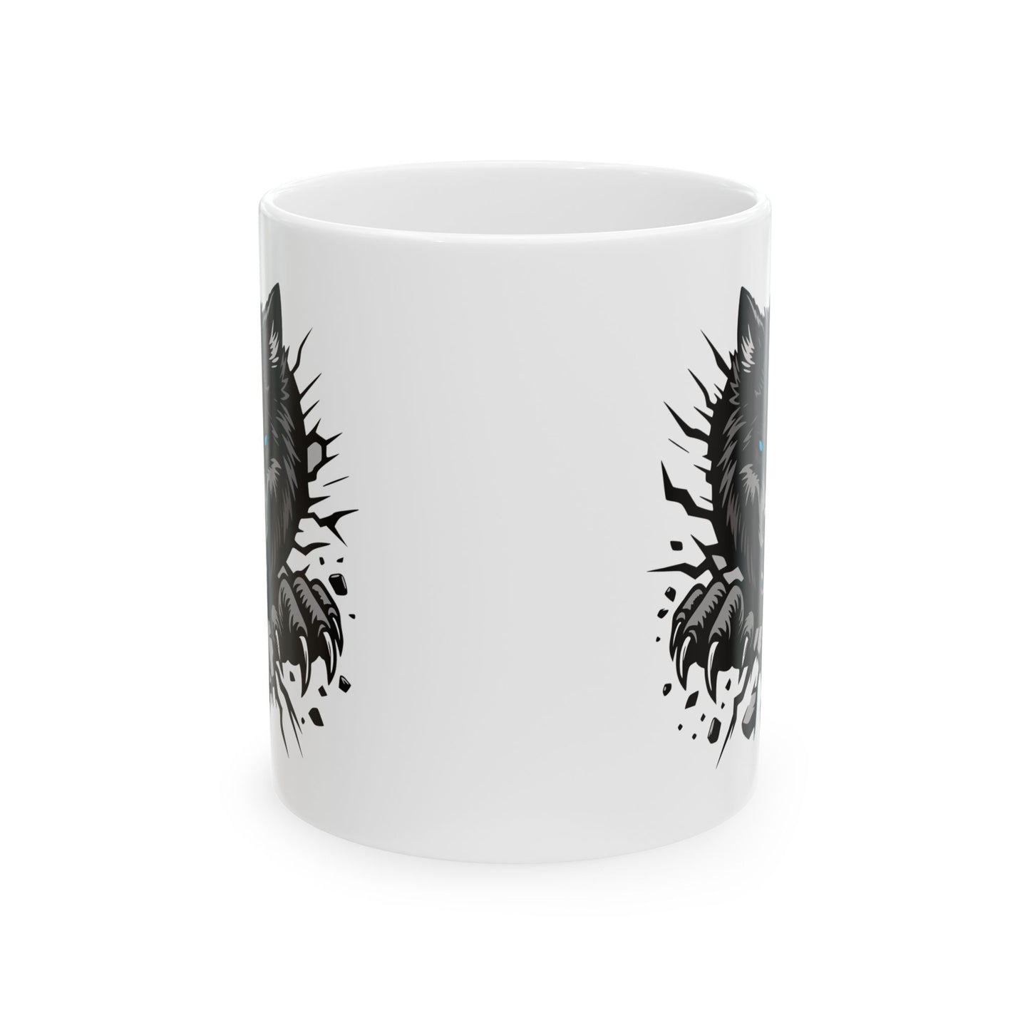 Breaking Out Wolf. Coffee Mug 11oz