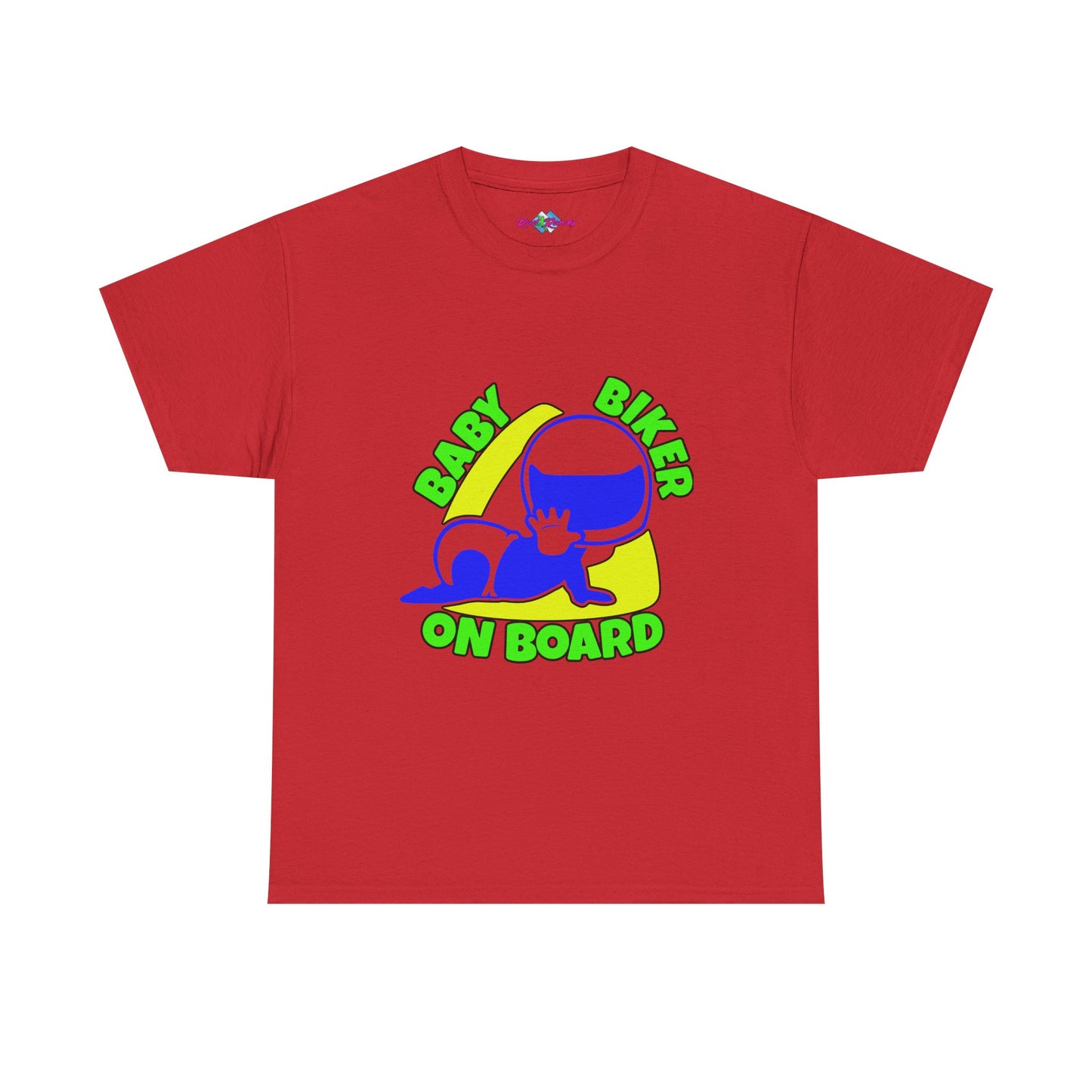 Baby Biker on Board. Boy. Heavy Cotton T-Shirt