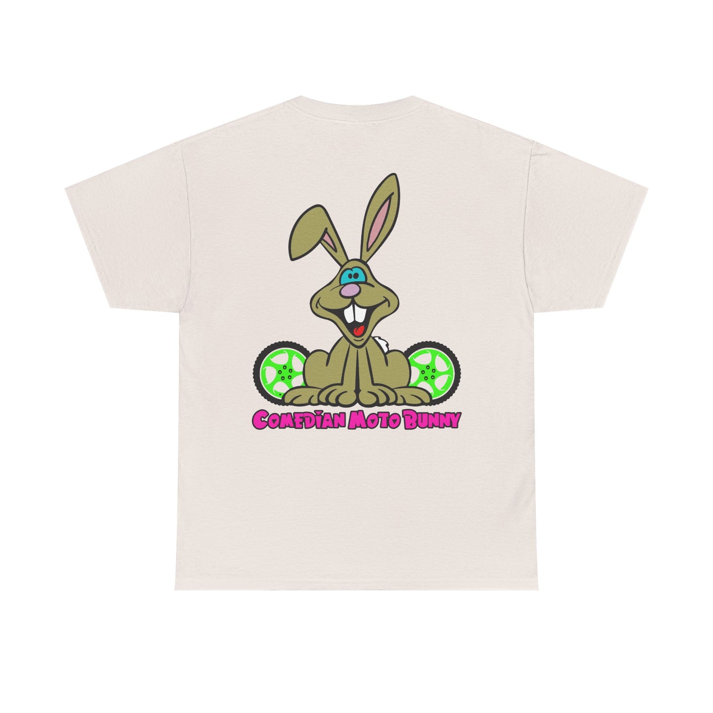 Comedian Moto Bunny, Rad Moto Bunny, Heavy Cotton T-Shirt
