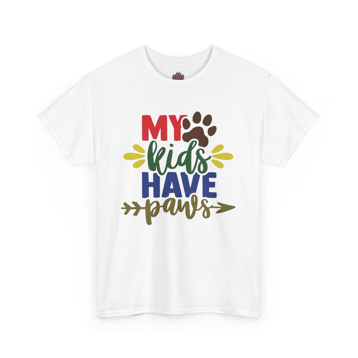 My Kids Have Paws. Heavy Cotton T-Shirt
