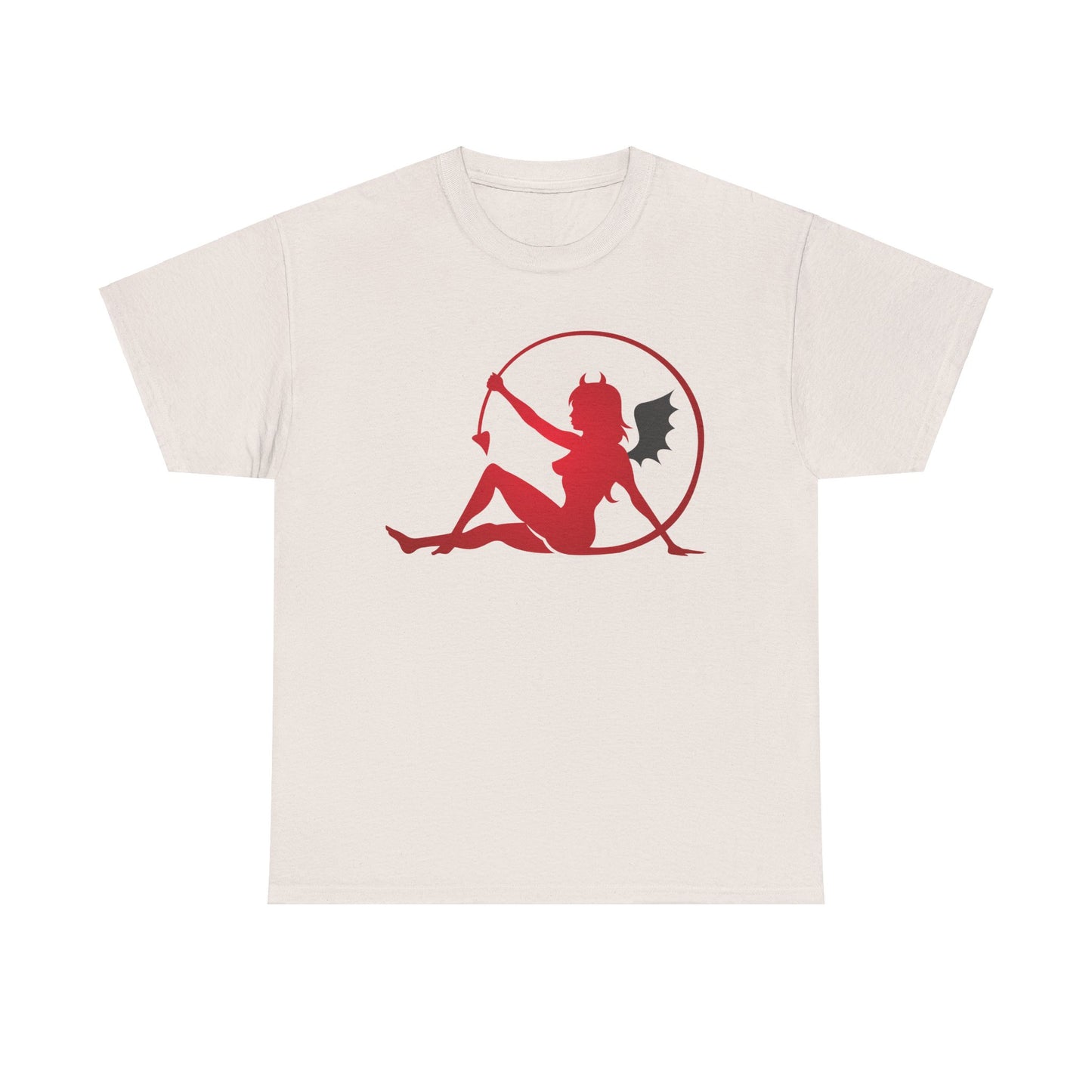 Bat winged Devil Girl. Heavy Cotton T-Shirt