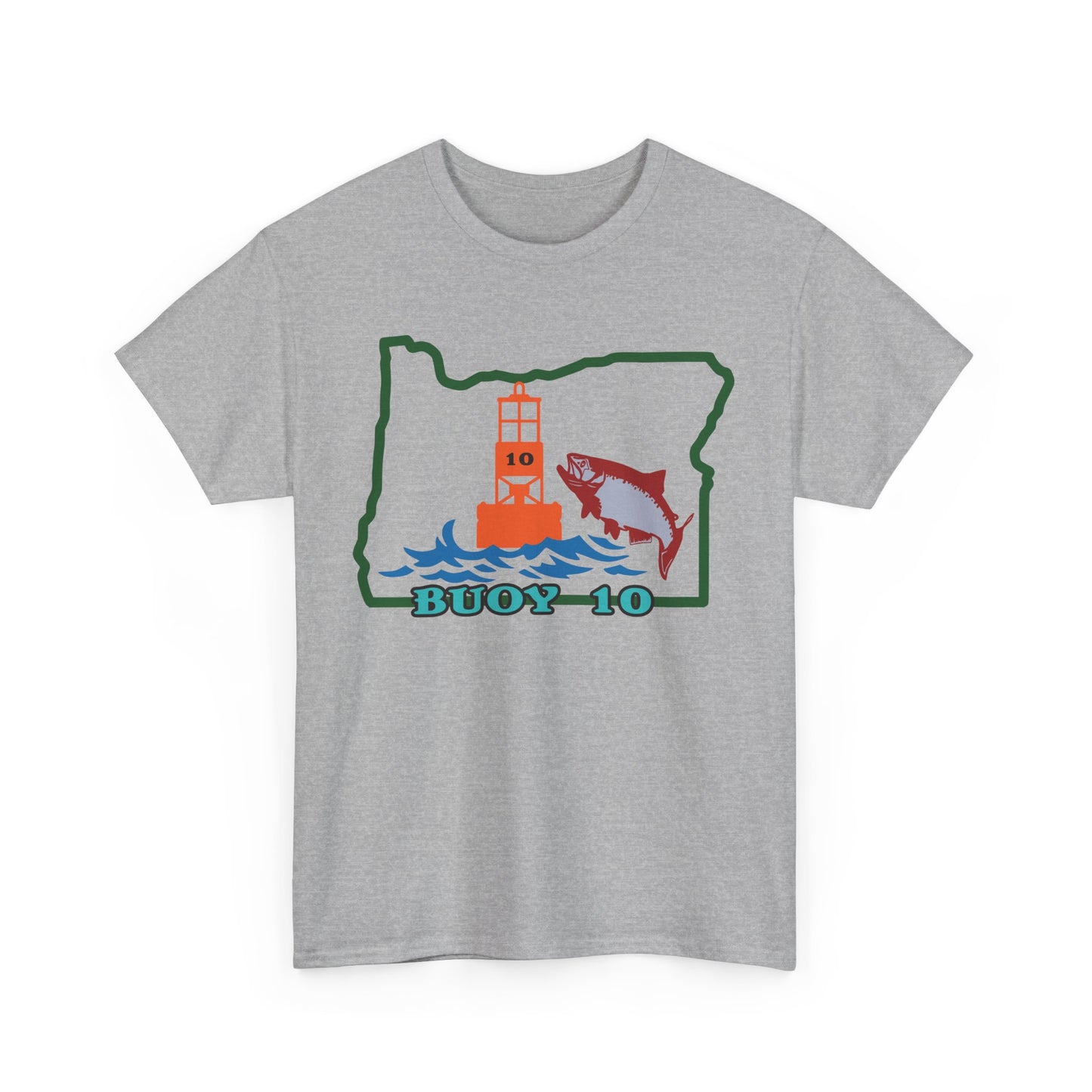 Buoy 10, Oregon. Heavy Cotton T-Shirt