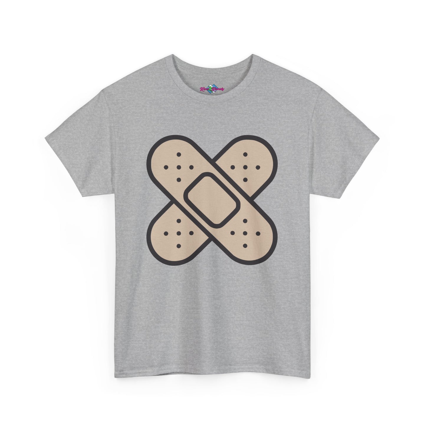 Band Aids. Heavy Cotton T-Shirt