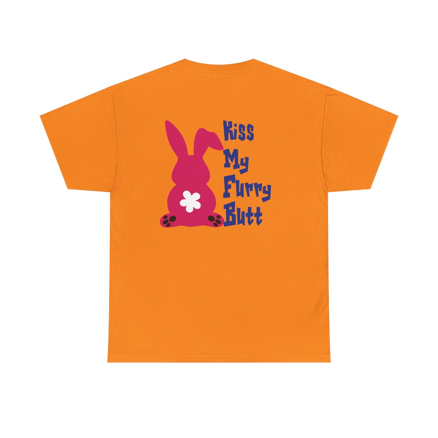 Kiss my furry Butt, Rad Moto Bunny, Heavy Cotton T-Shirt