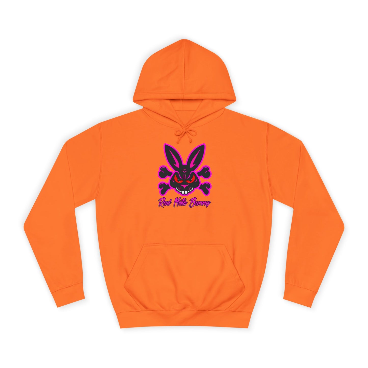 Zip Tie Certified, Rad Moto Bunny, Unisex Hoodie - Biker Style Sweatshirt for Motorcycle Enthusiasts