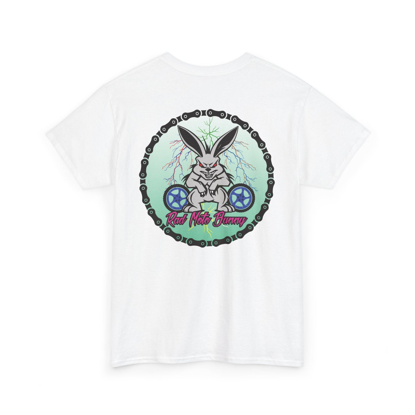 Rad Moto Bunny Lightning, Heavy Cotton T-Shirt