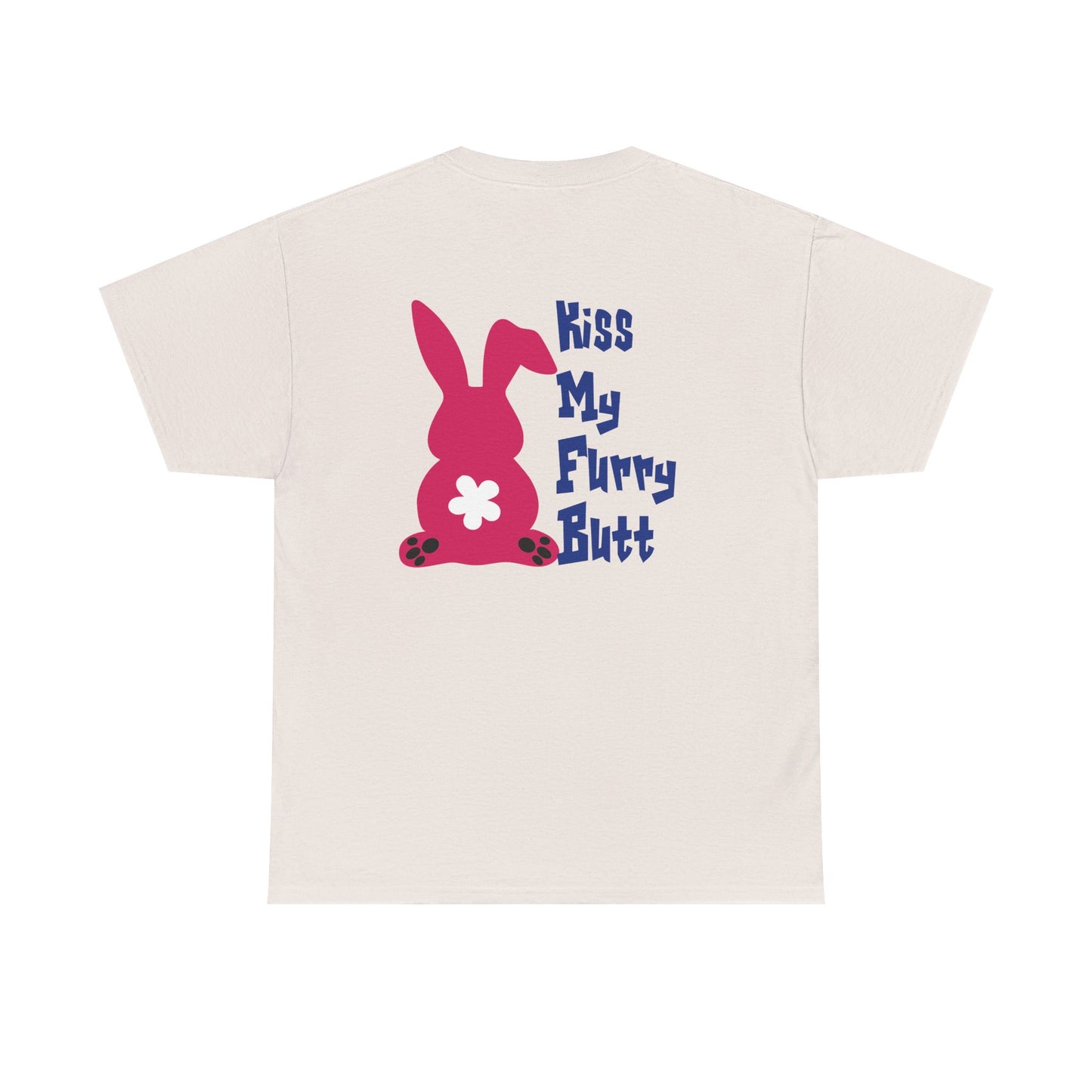 Kiss my furry Butt, Rad Moto Bunny, Heavy Cotton T-Shirt