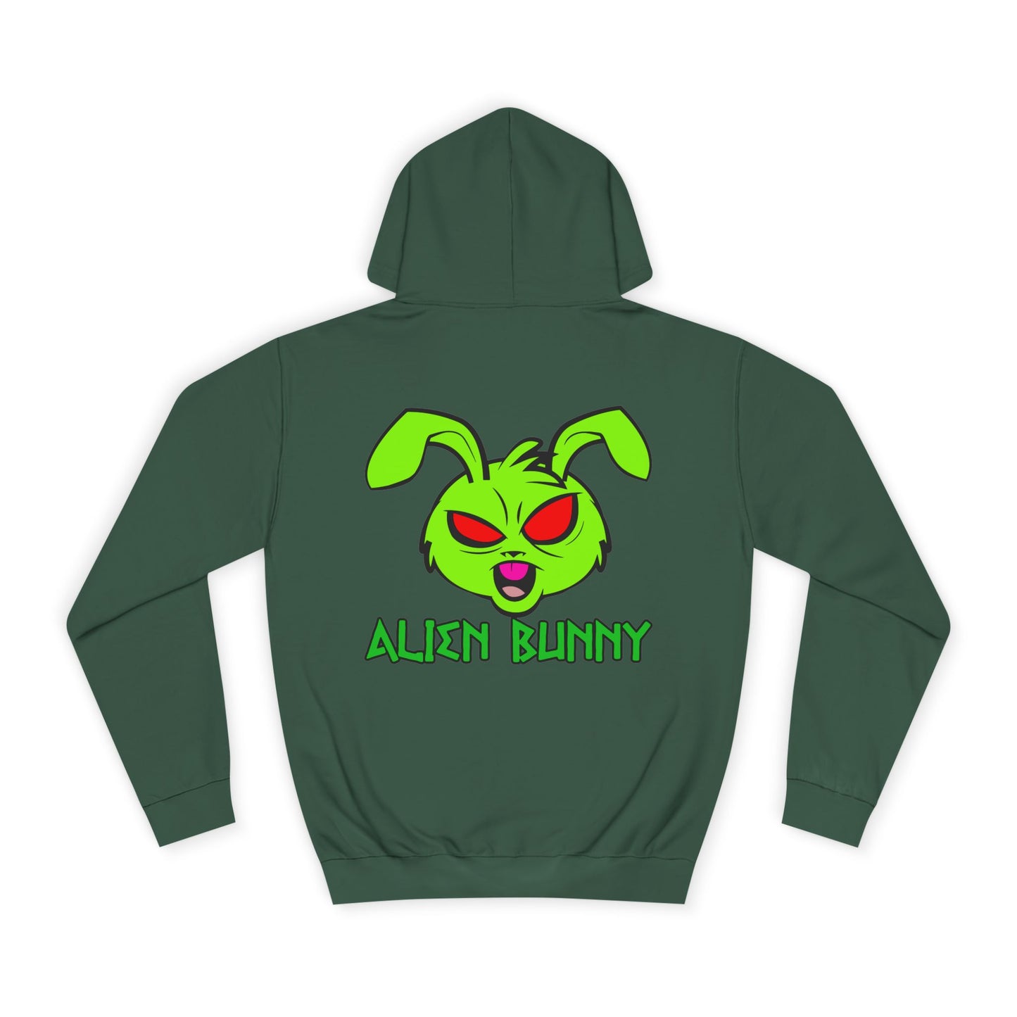 Alien Bunny, Rad Moto Bunny, Unisex Hoodie - Biker Style Sweatshirt for Motorcycle Enthusiasts