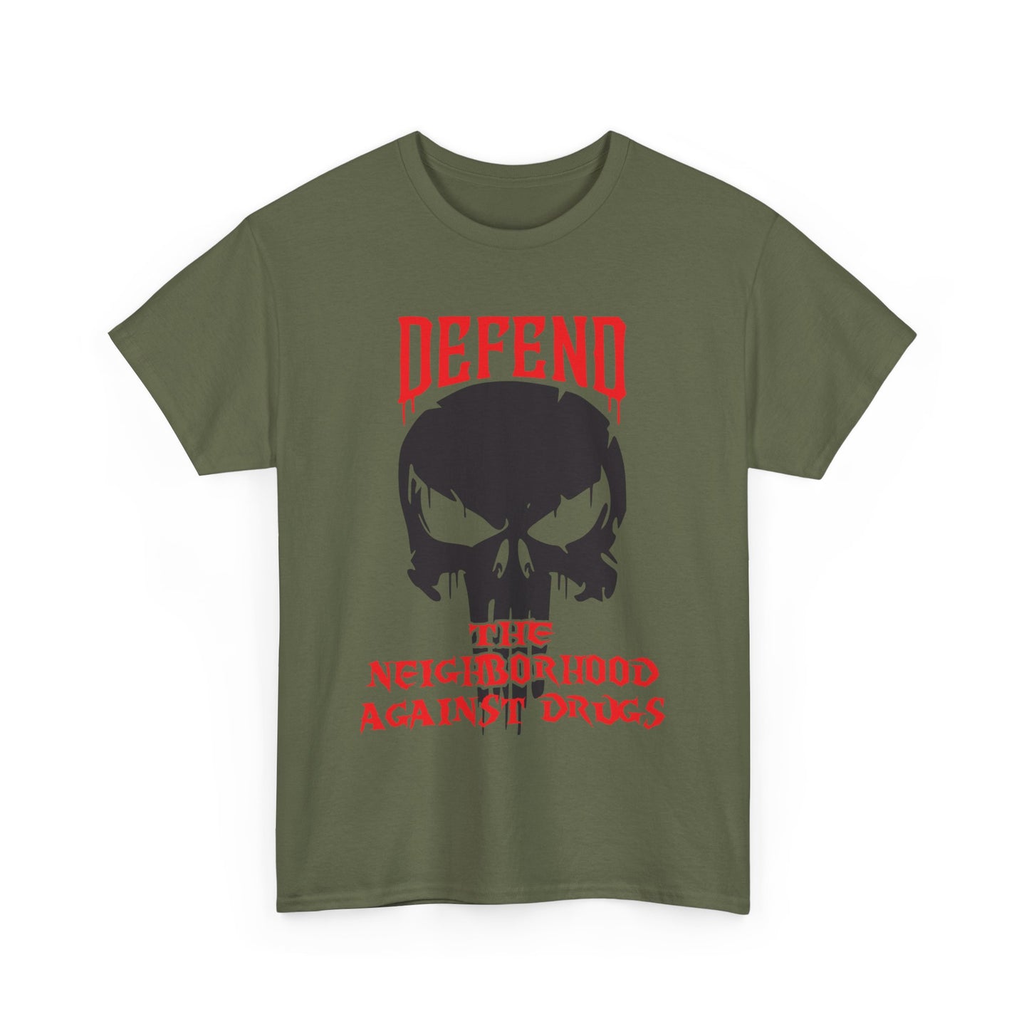Defend the Neighborhood Against Drugs. Heavy Cotton T-Shirt