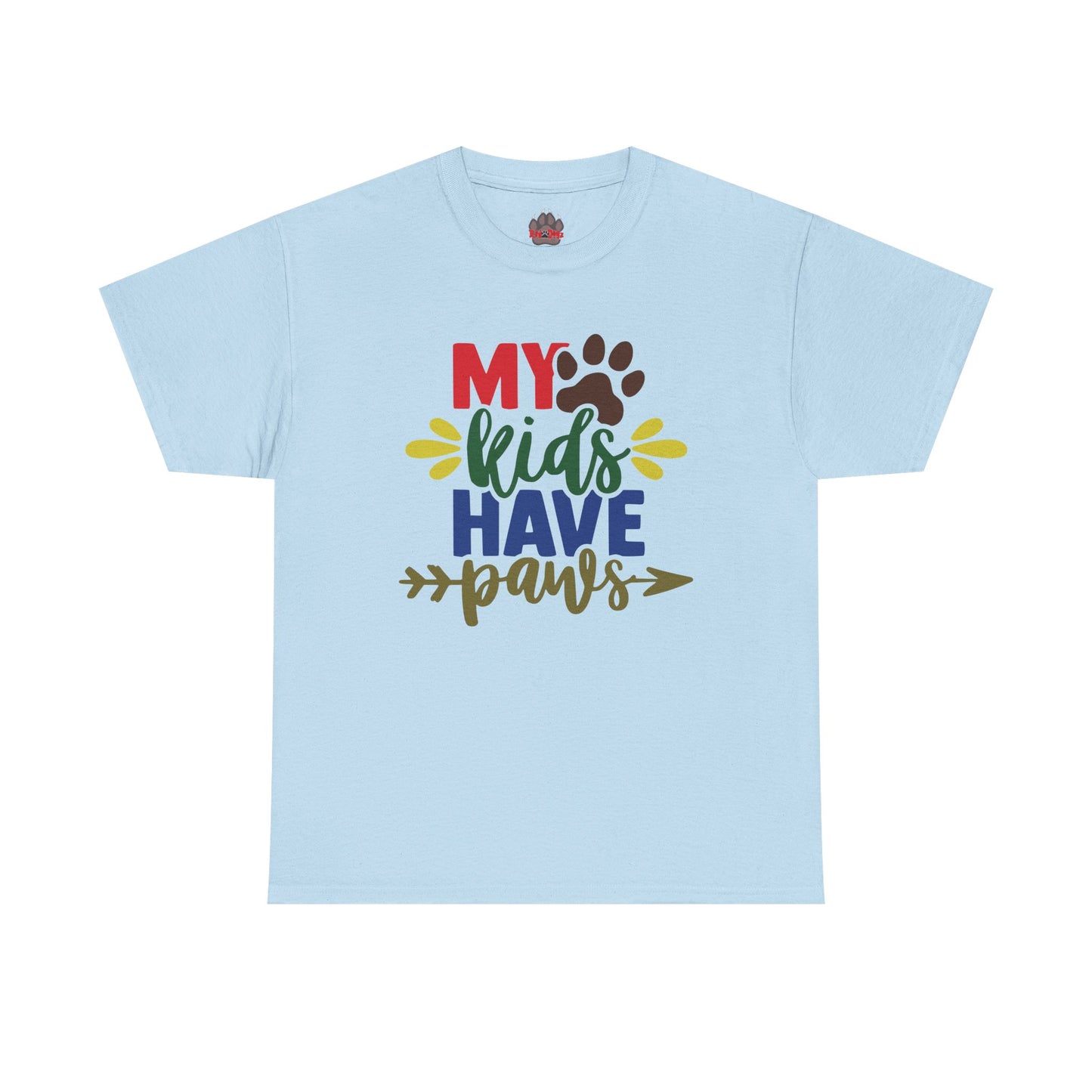 My Kids Have Paws. Heavy Cotton T-Shirt