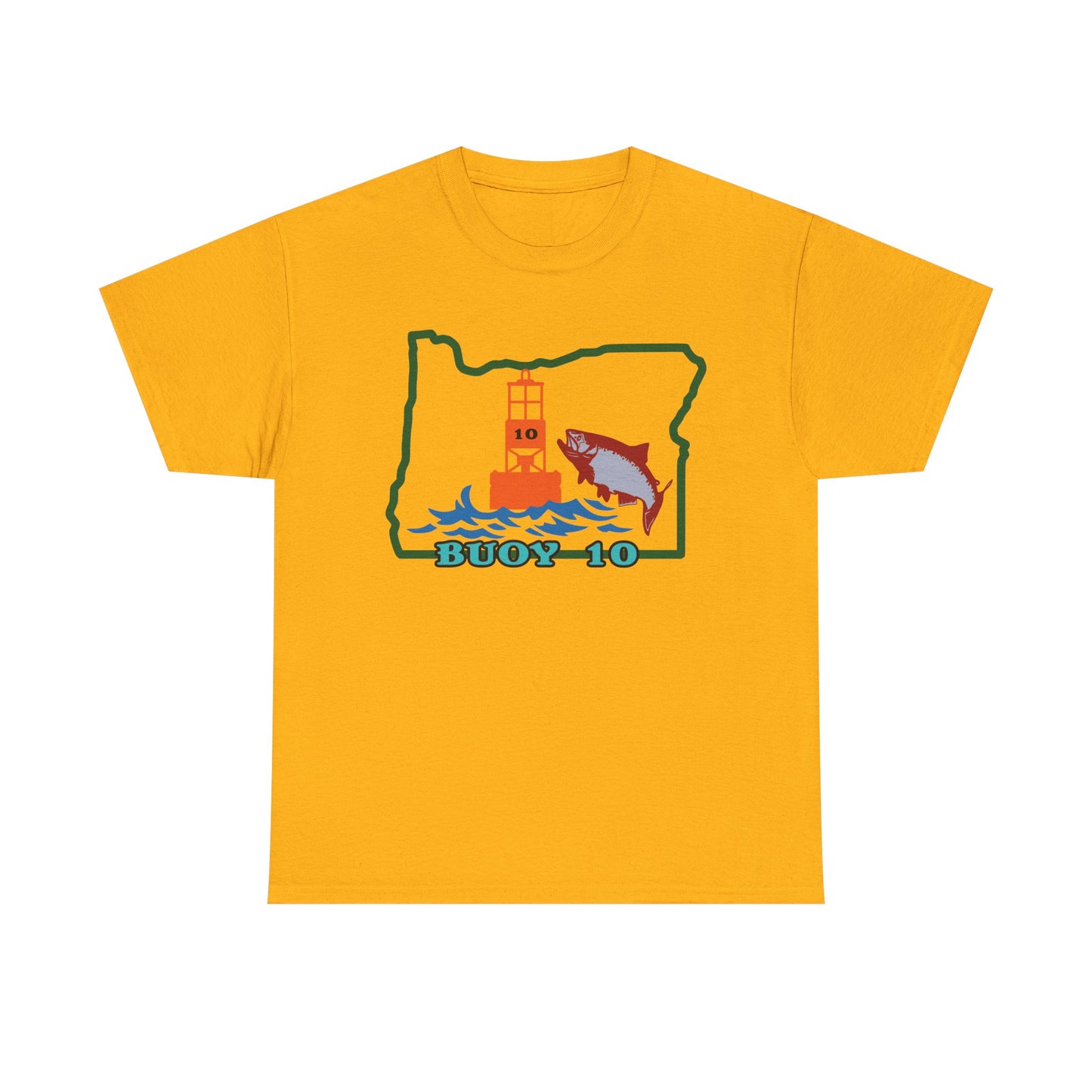 Buoy 10, Oregon. Heavy Cotton T-Shirt