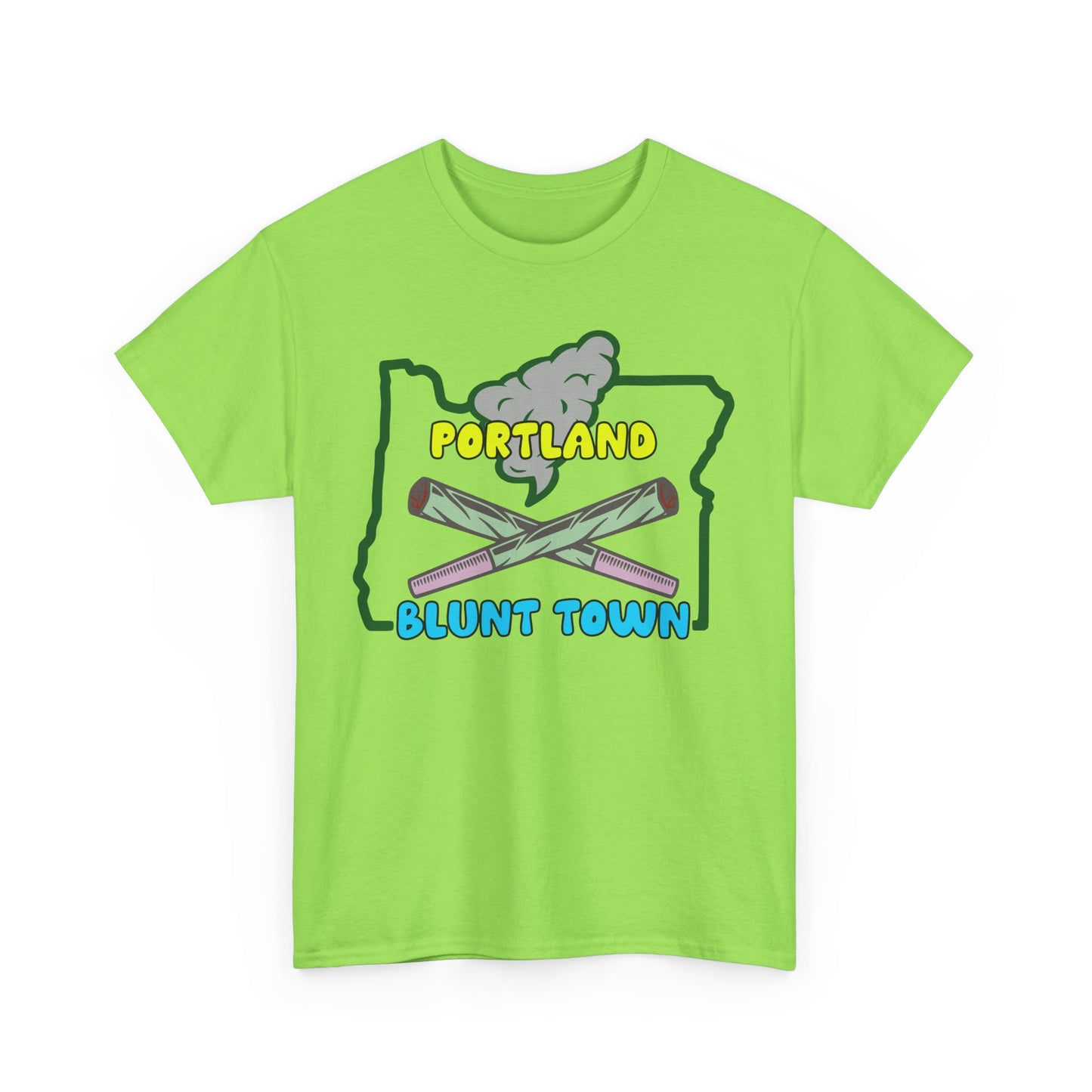 Portland Oregon, Blunt Town. Heavy Cotton T-Shirt