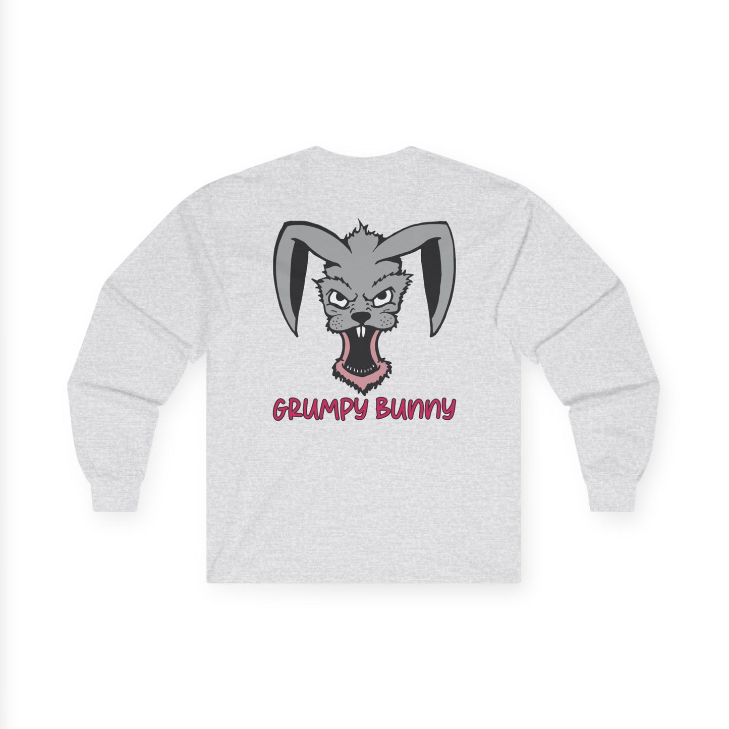 Grumpy Bunny, Rad Moto Bunny, Unisex Long Sleeve Tee - Bold Graphic T-Shirt for Motorcycle Enthusiasts