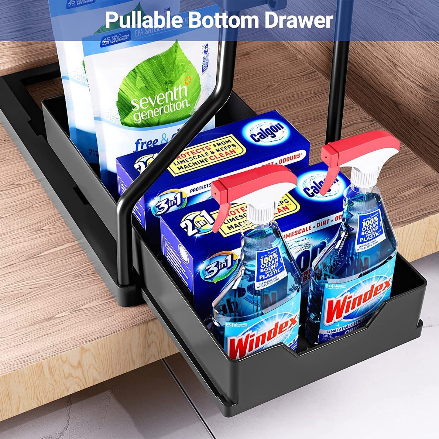 Bathroom or Kitchen Sink Storage Rack 2 Floors