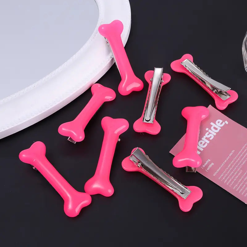 Dog Bone Hair Clips