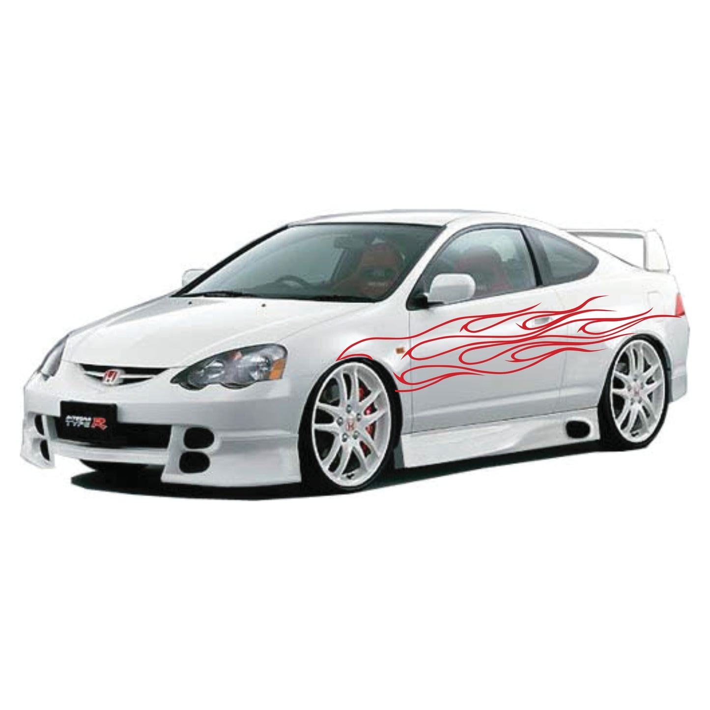 Outline Flames, Vehicle Graphics SVG files.