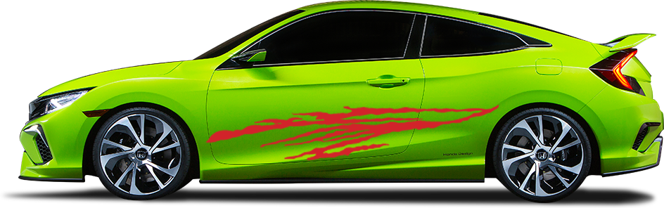Crazy Lady, Vehicle Graphics SVG files.