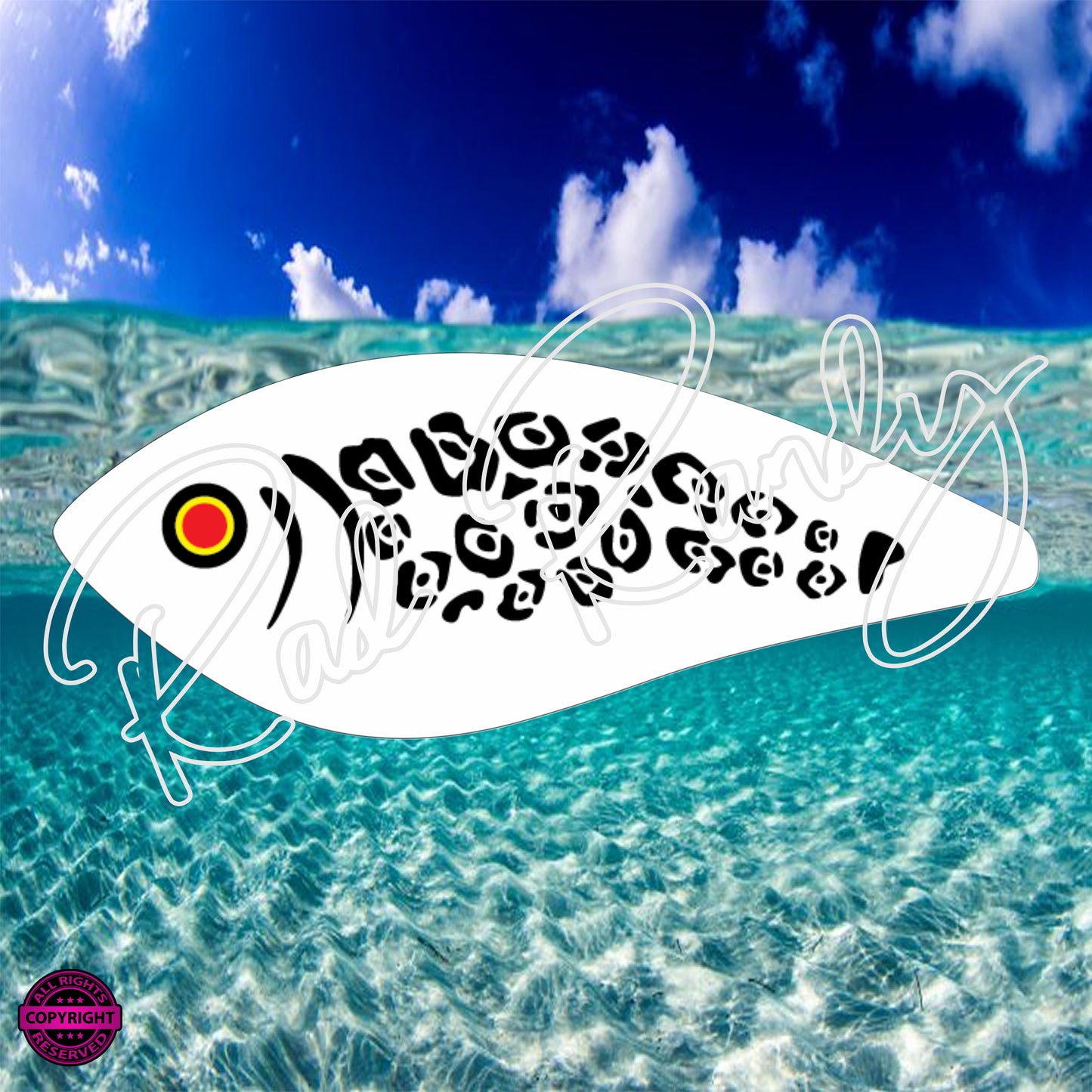 Fish Lure Pattern Vinyl Decal Lure -# 78