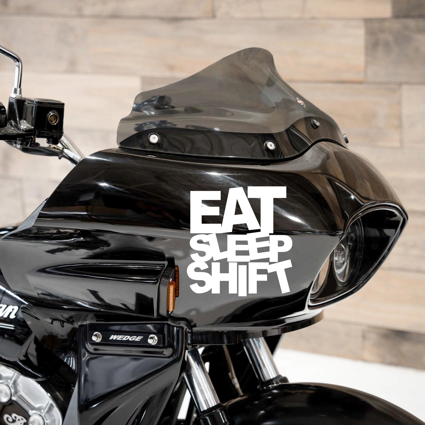 Eat Sleep Shift, Moto Vinyl Decal